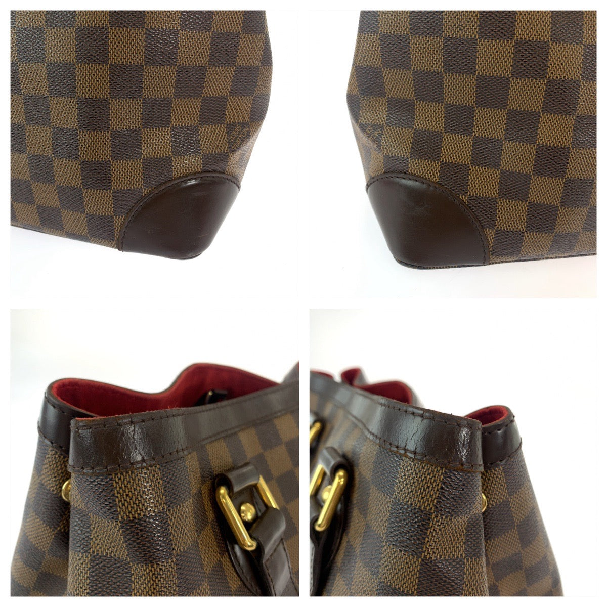 Louis Vuitton Damier Hampstead PM Tote Bag N51205 in Very Good Condition