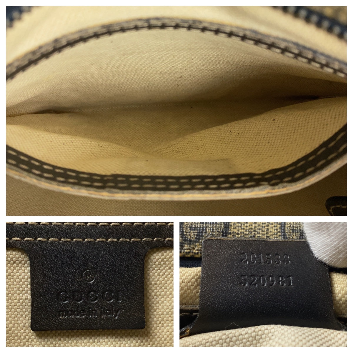 Gucci GG Supreme Canvas Shoulder Bag 201533 in Very Good Condition