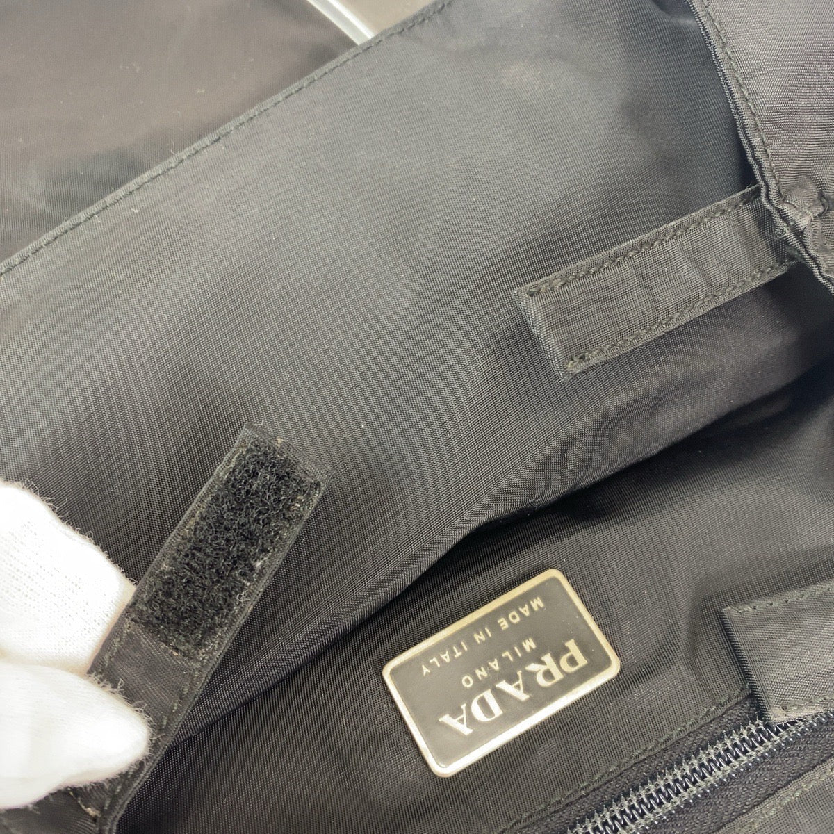 Prada Nylon Tessuto Logo Tote Bag