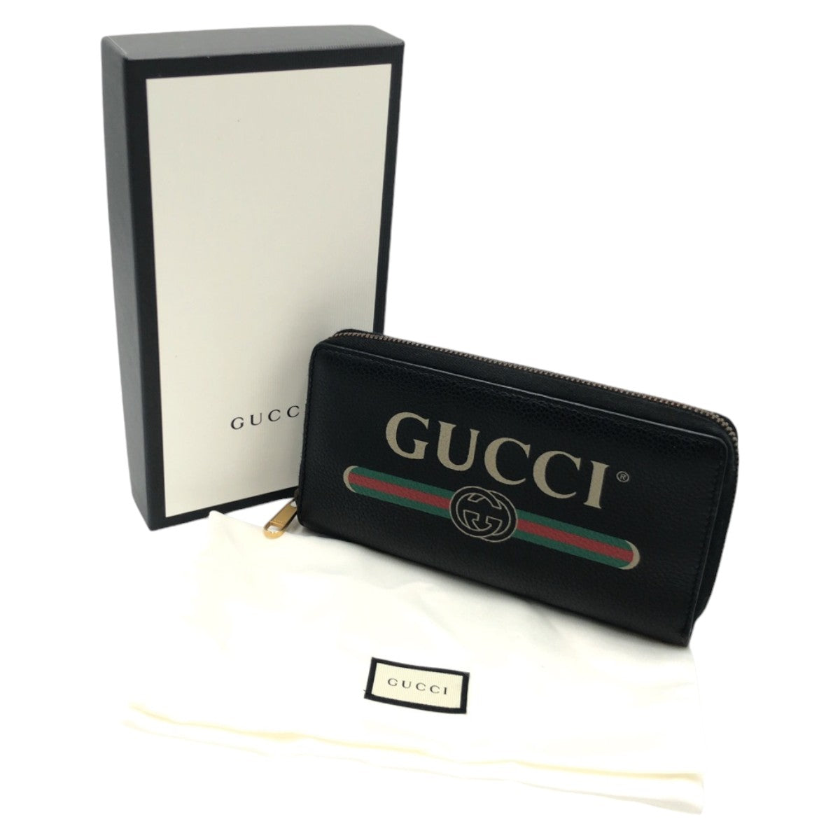 Gucci Black Leather Long Wallet