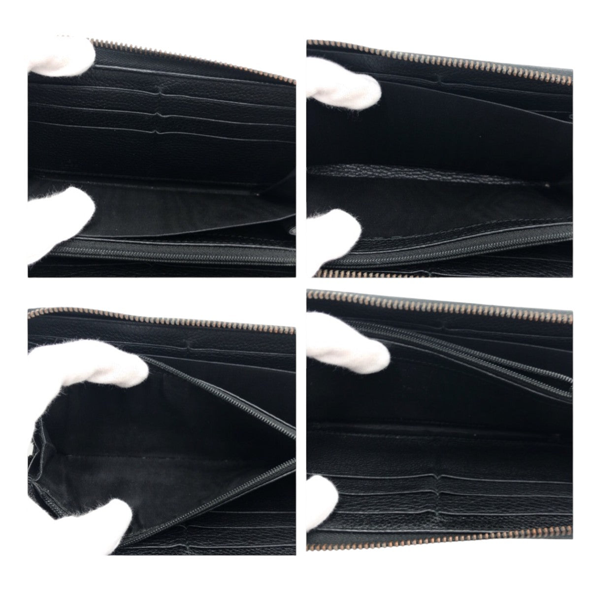 Gucci Black Leather Long Wallet