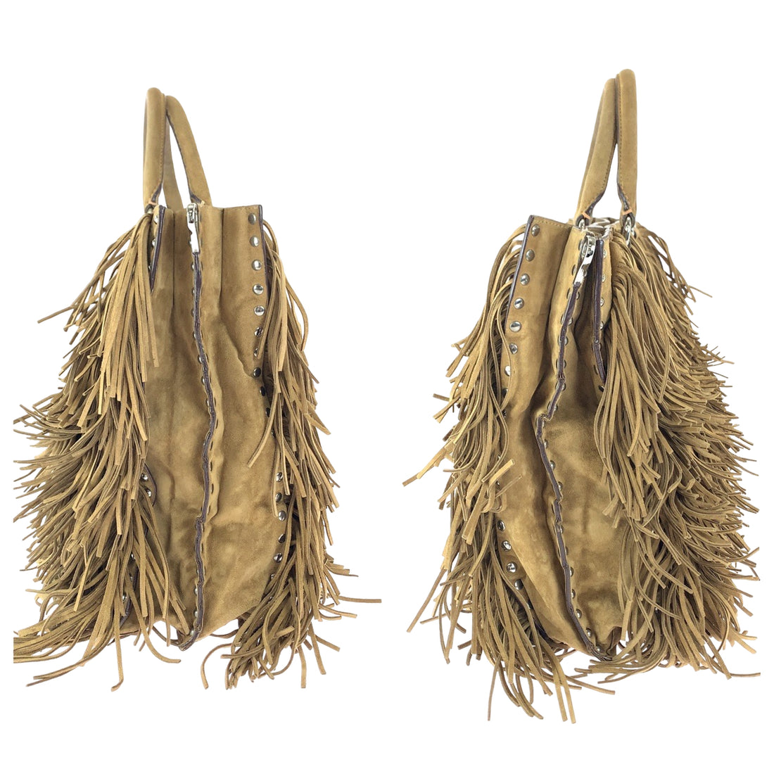 Prada Suede Fringe Tote Bag