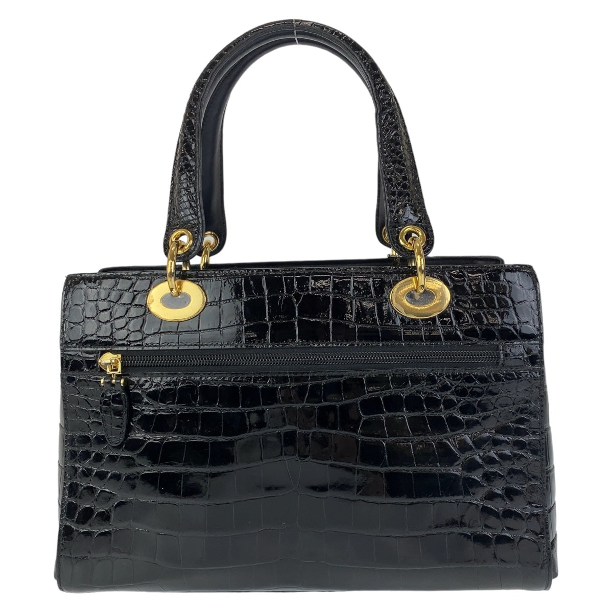 Sanpo Black Crocodile Handbag Tote in Great Condition