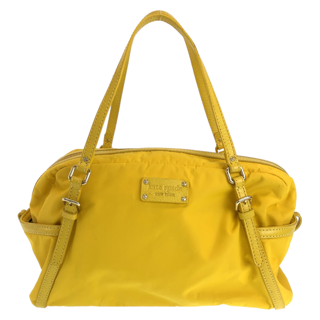 Kate Spade Nylon Shoulder Bag Yellow Gold Hardware