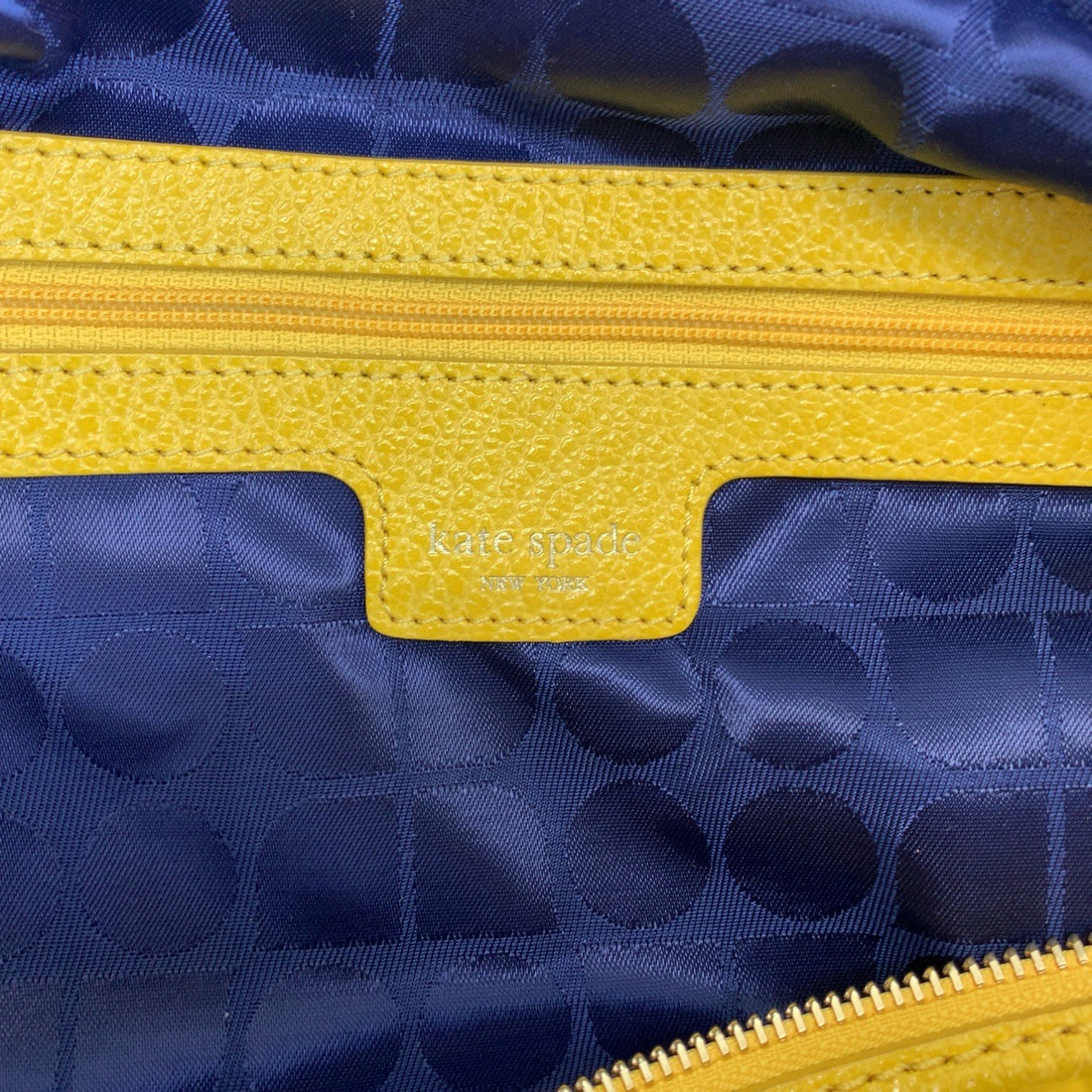 Kate Spade Nylon Shoulder Bag Yellow Gold Hardware