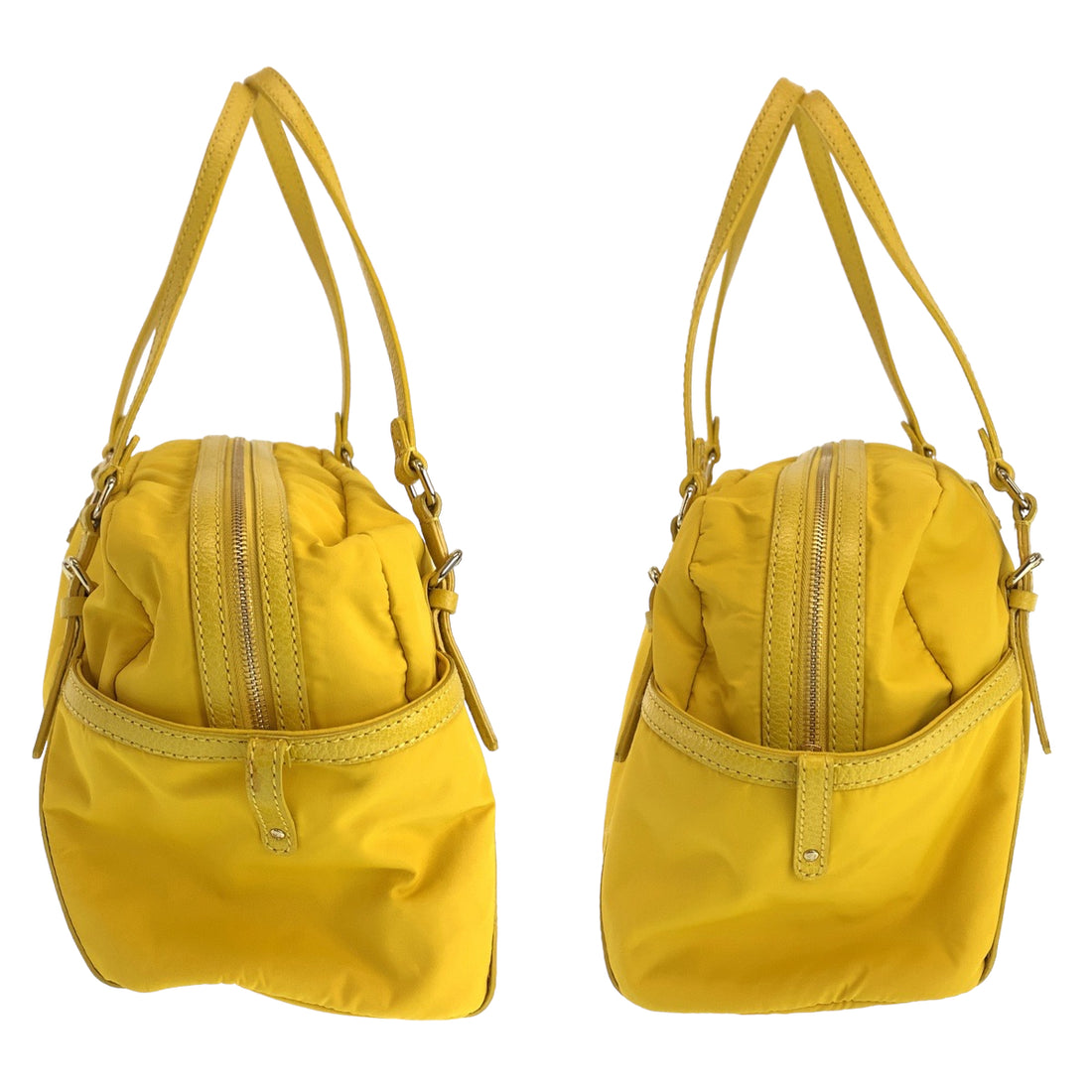 Kate Spade Nylon Shoulder Bag Yellow Gold Hardware