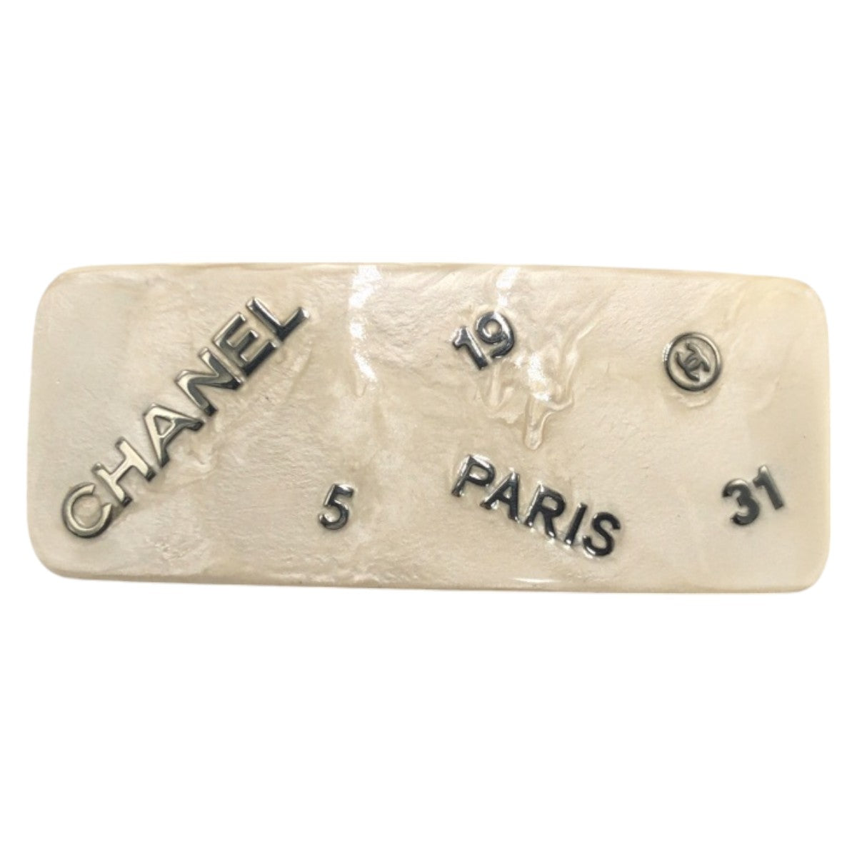 Chanel Coco Mark Plastic Hair Barrette