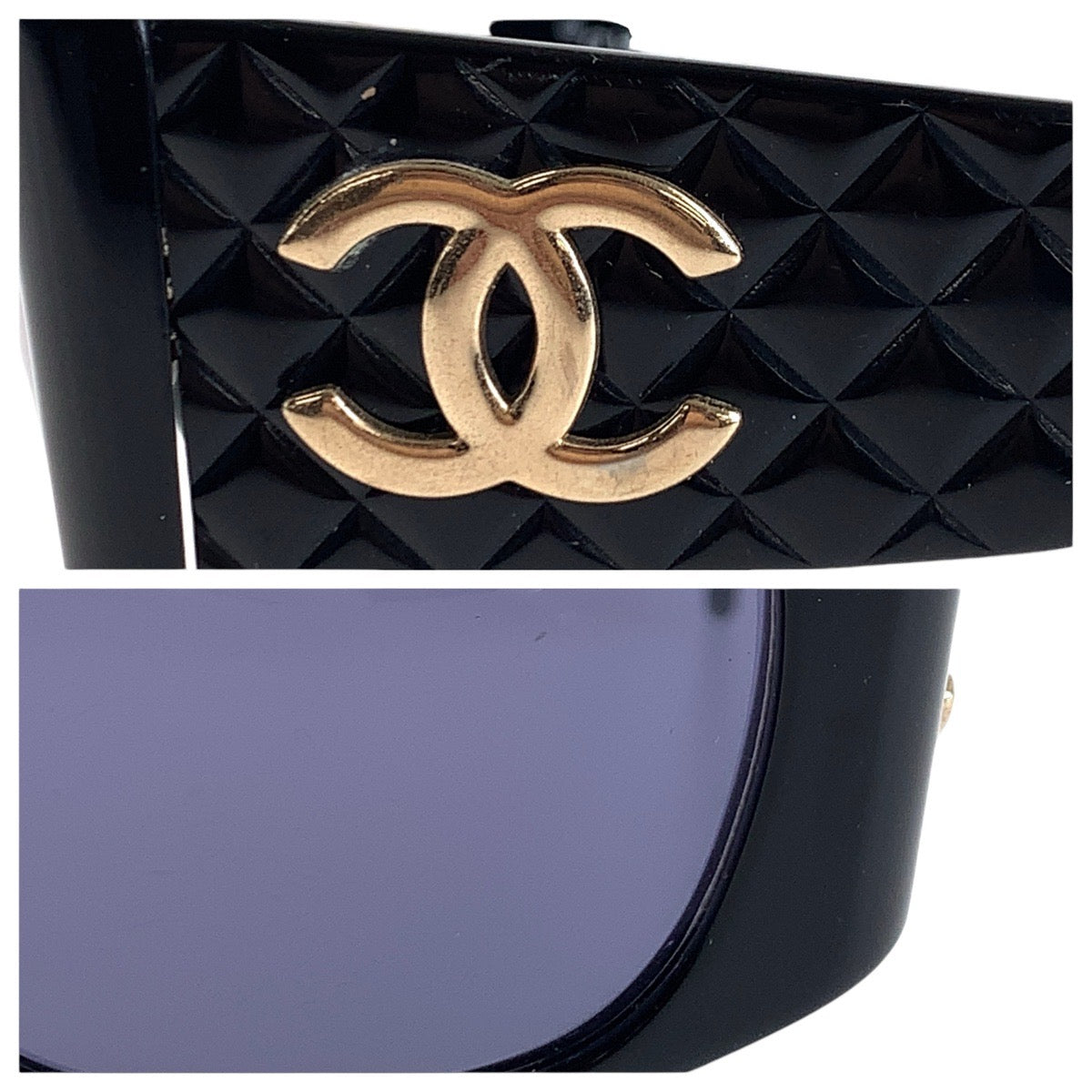 Chanel Vintage Matelasse Coco Mark Sunglasses