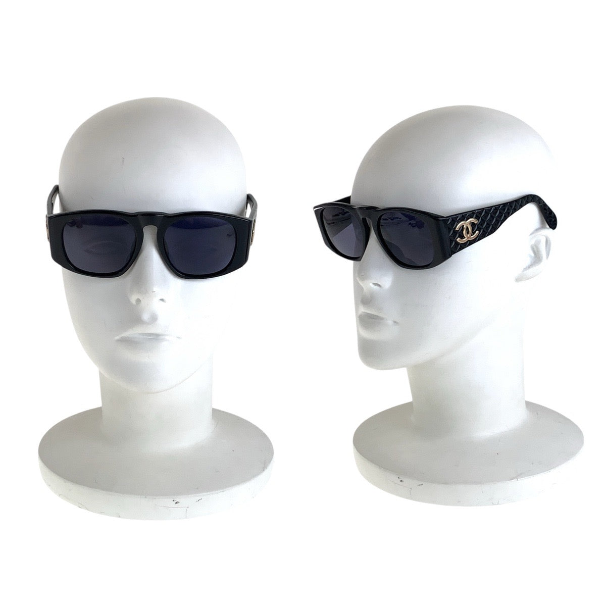 Chanel Vintage Matelasse Coco Mark Sunglasses