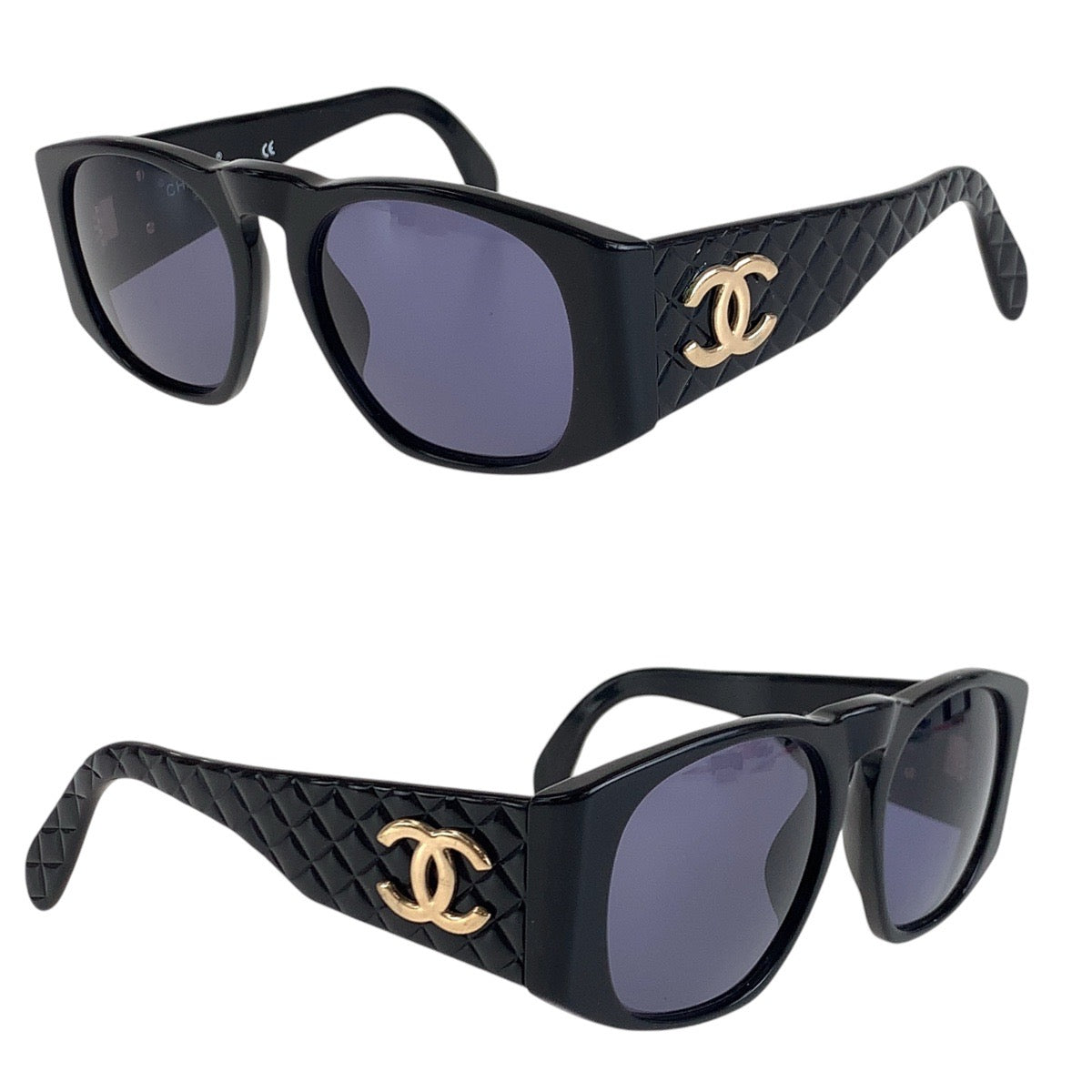 Chanel Vintage Matelasse Coco Mark Sunglasses