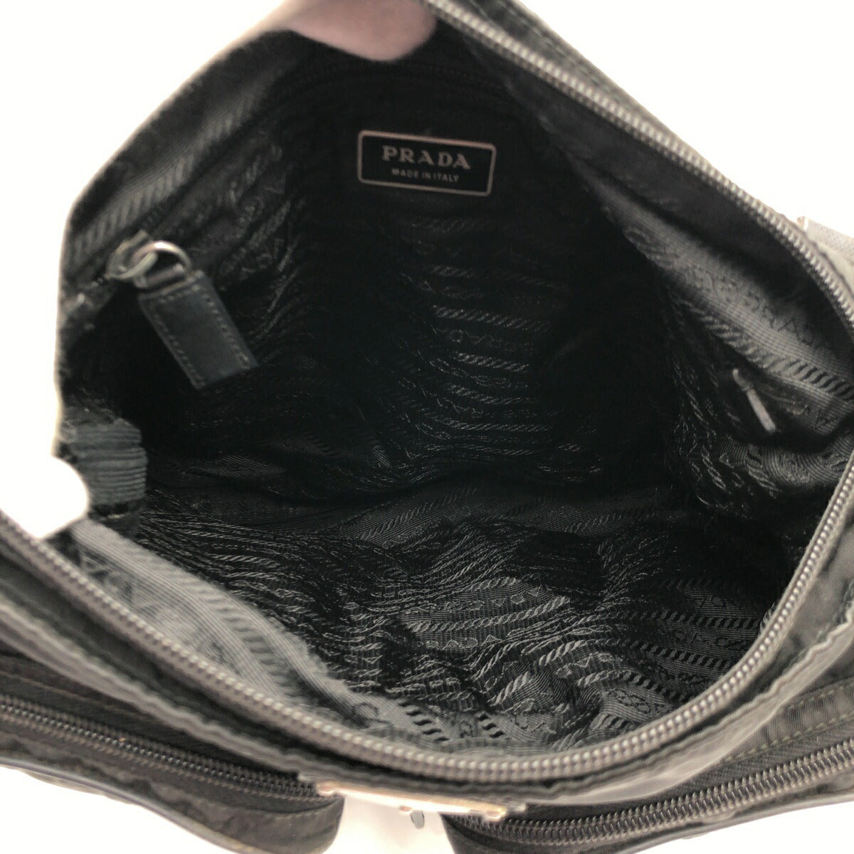 Prada Nylon Tessuto Logo Messenger Bag