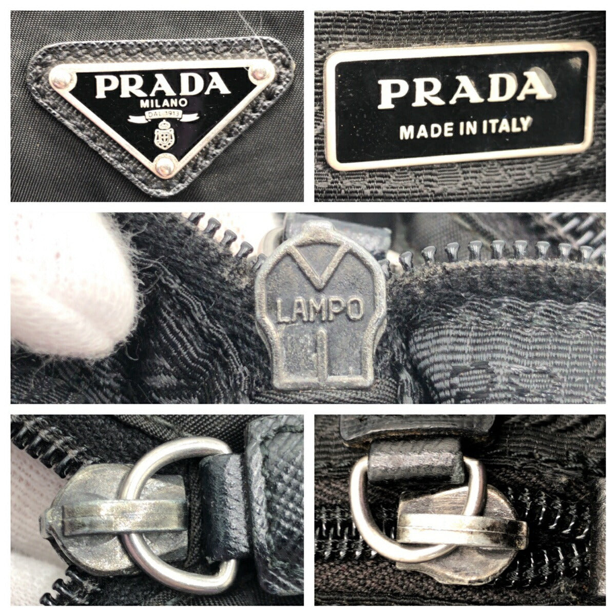 Prada Nylon Tessuto Logo Messenger Bag