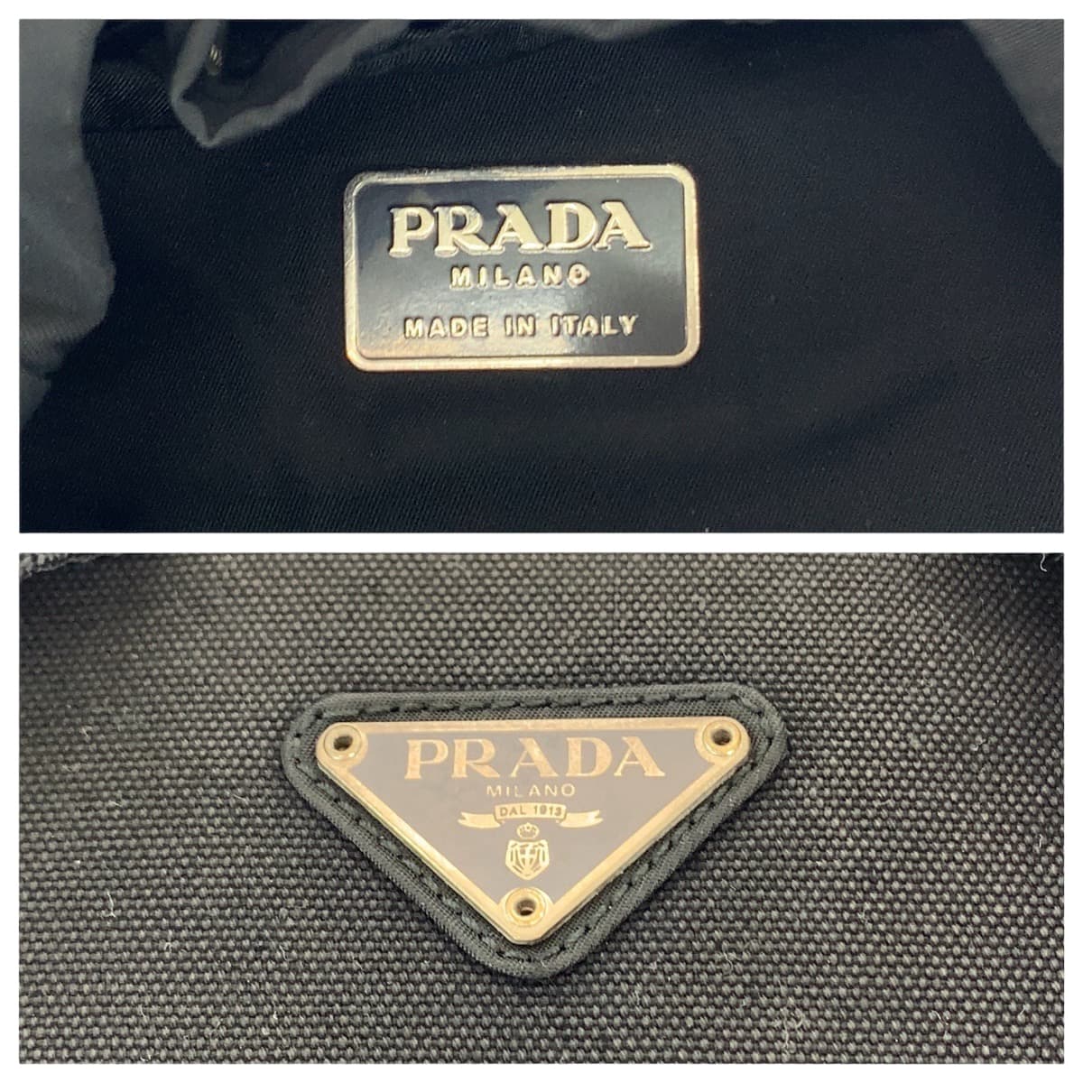 Prada Nylon Tessuto Logo Backpack