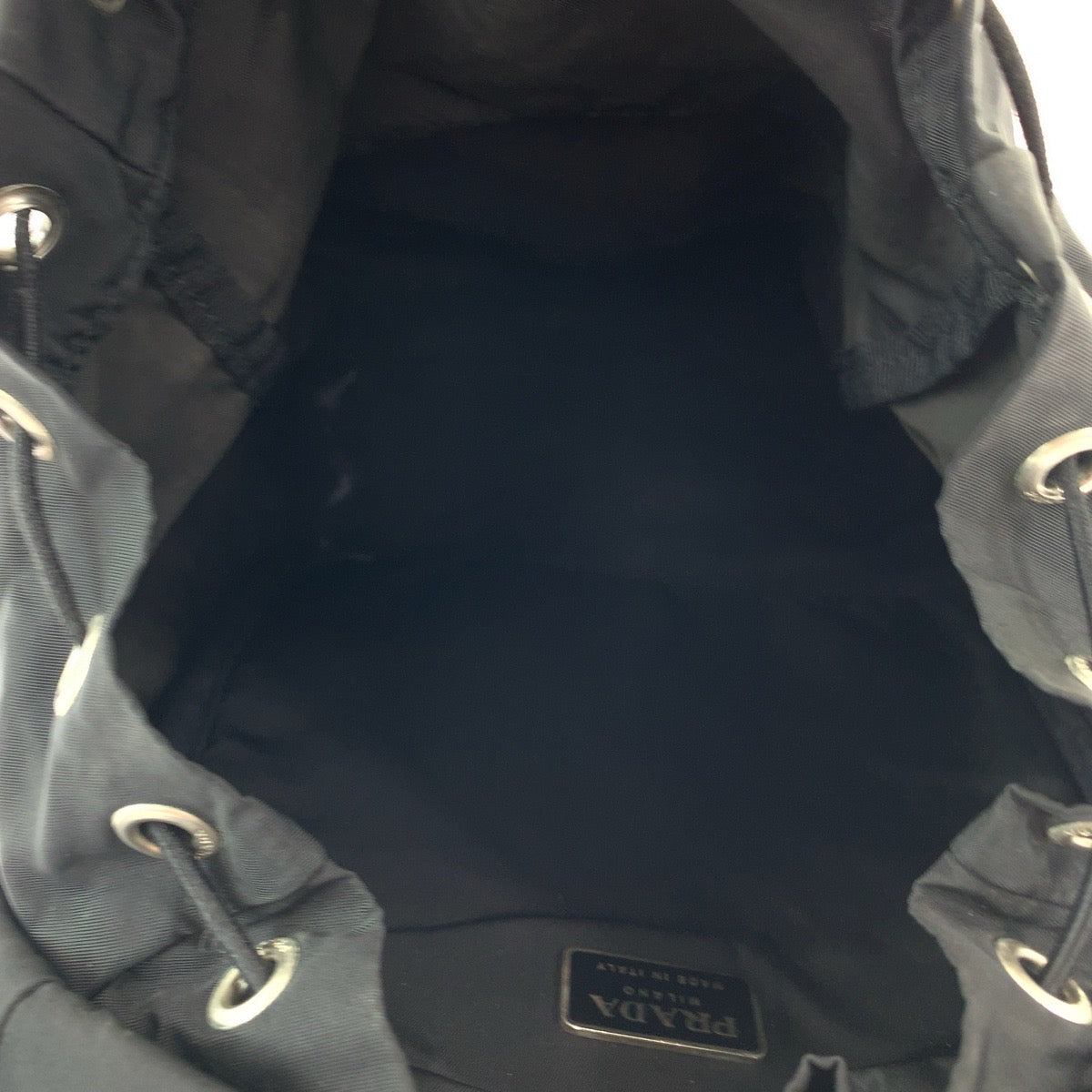 Prada Nylon Tessuto Logo Backpack