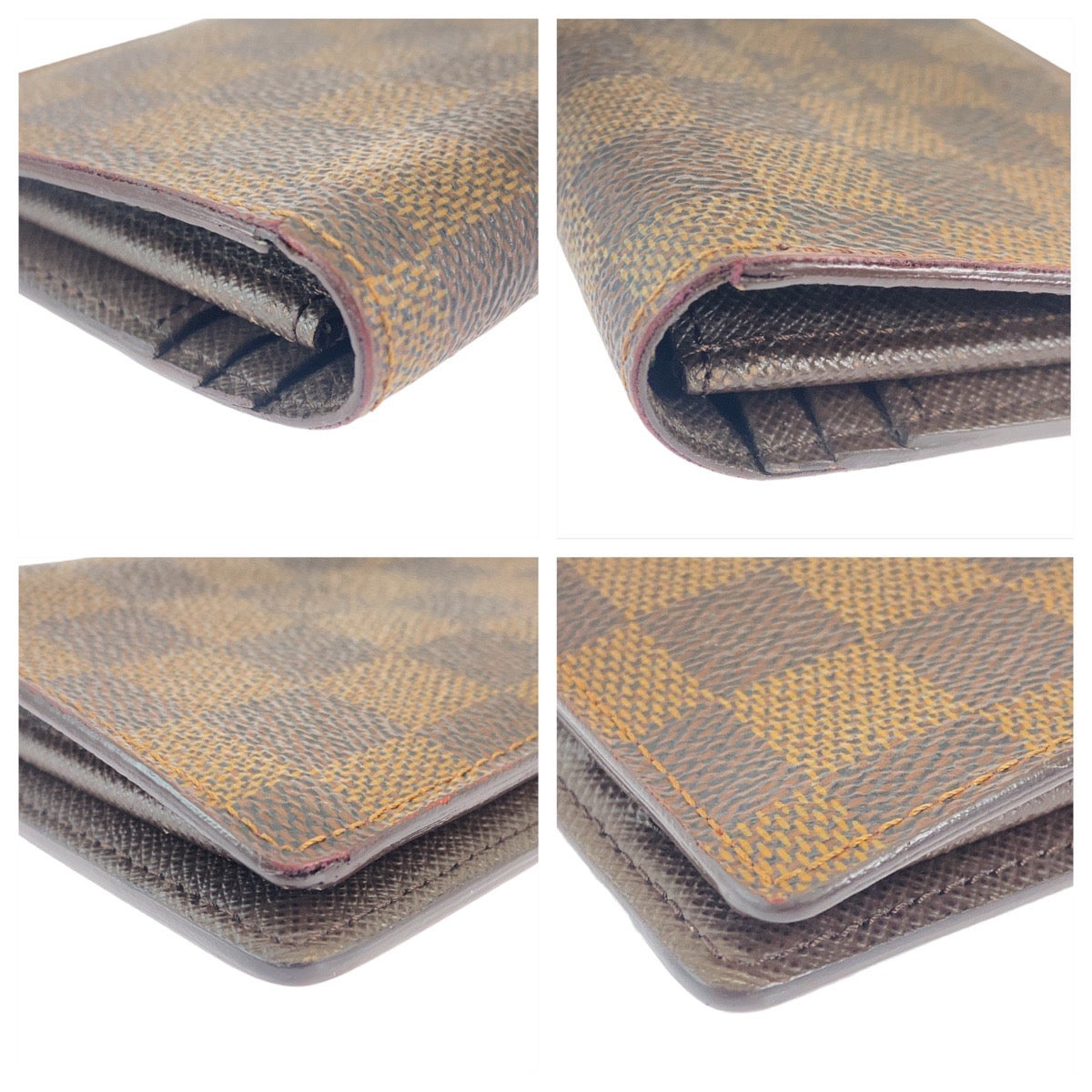 Louis Vuitton Damier Portefeuille Brazza Long Wallet N60017 in Very Good Condition