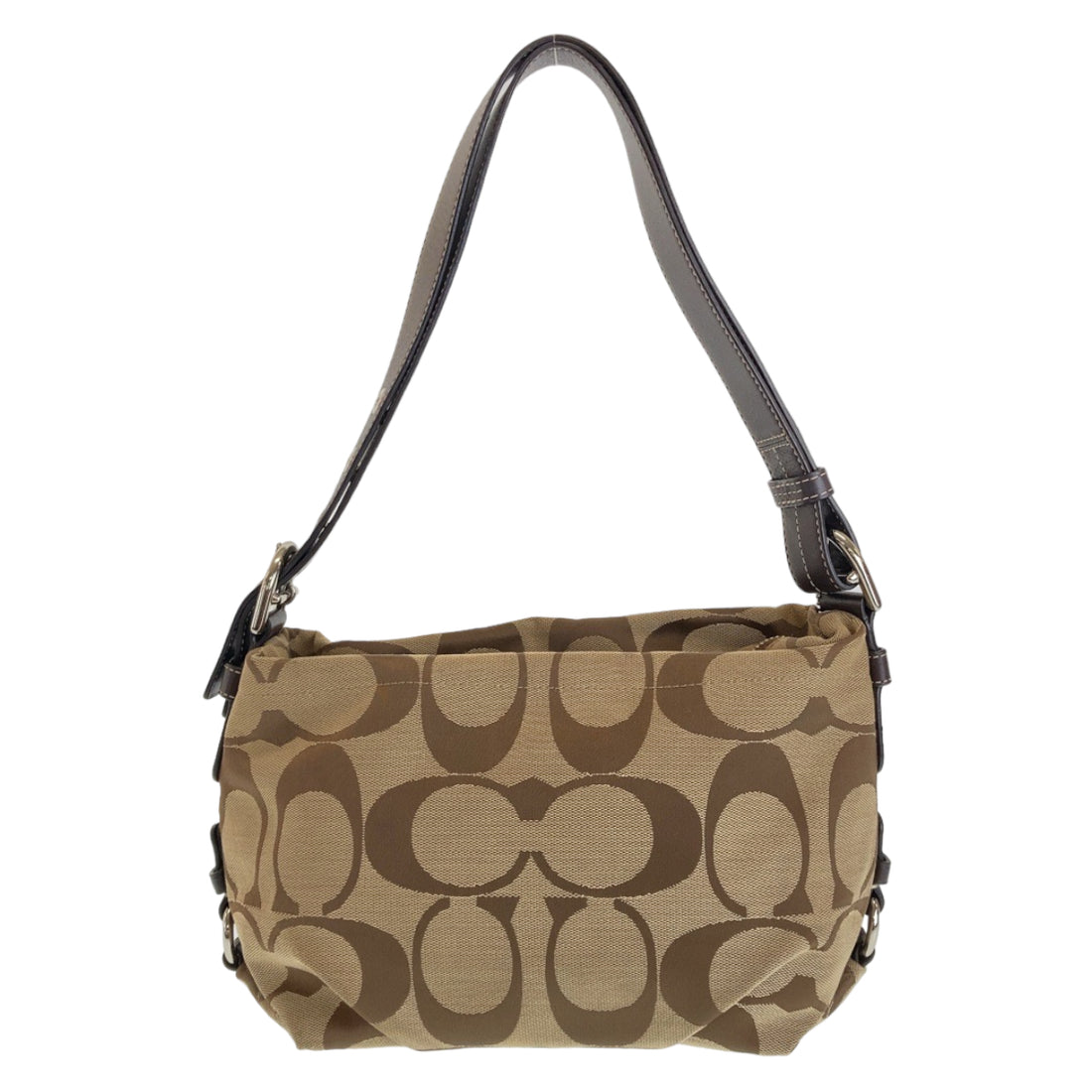 Coach Signature East West Canvas Shoulder Bag