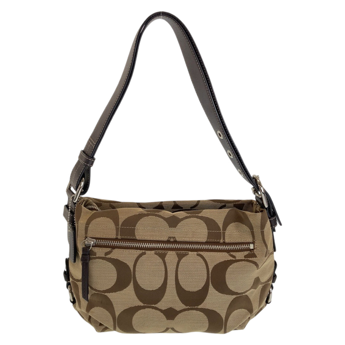 Coach Signature East West Canvas Shoulder Bag