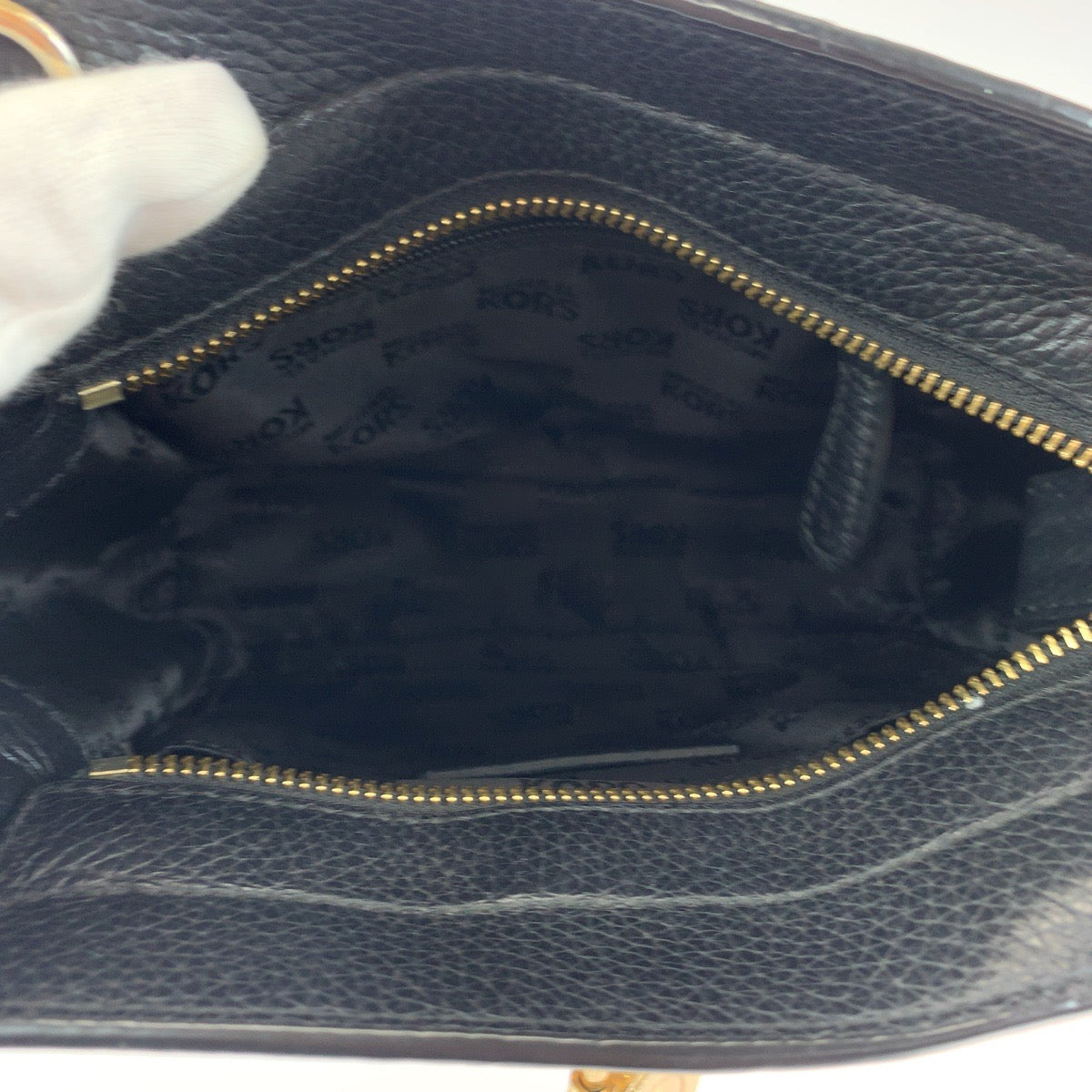 Michael Kors Hamilton Traveler Black PVC Shoulder Bag