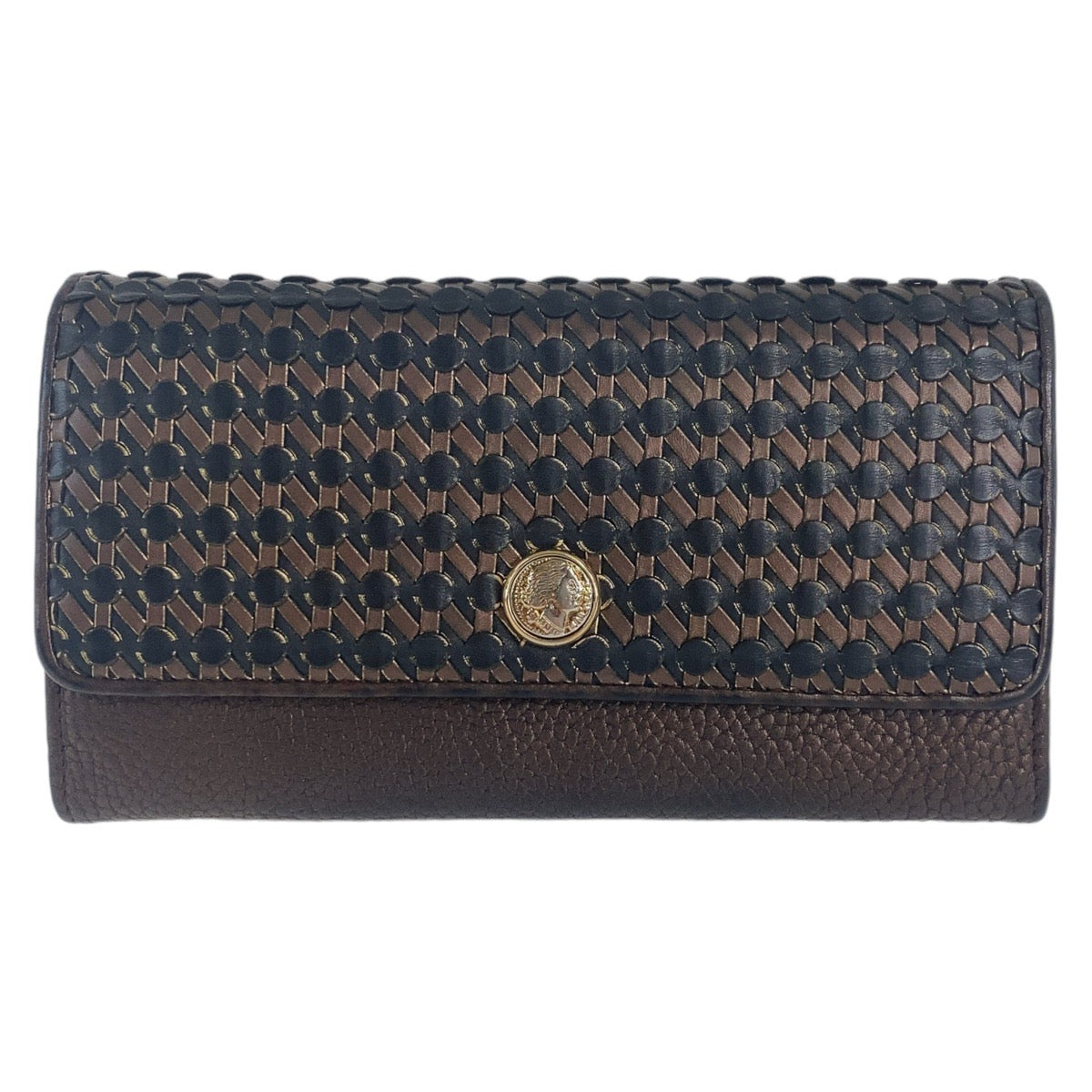 Bvlgari Leather Long Wallet Unisex 408367 in Very Good Condition