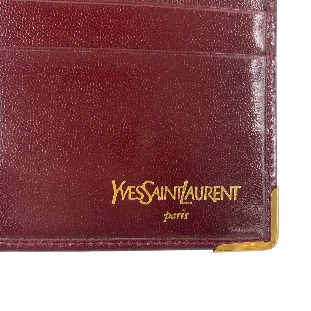 Yves Saint Laurent Leather Long Wallet in Very Good Condition