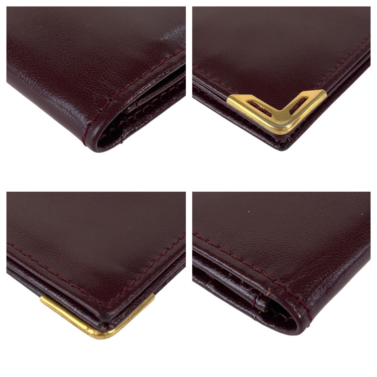 Yves Saint Laurent Leather Long Wallet in Very Good Condition