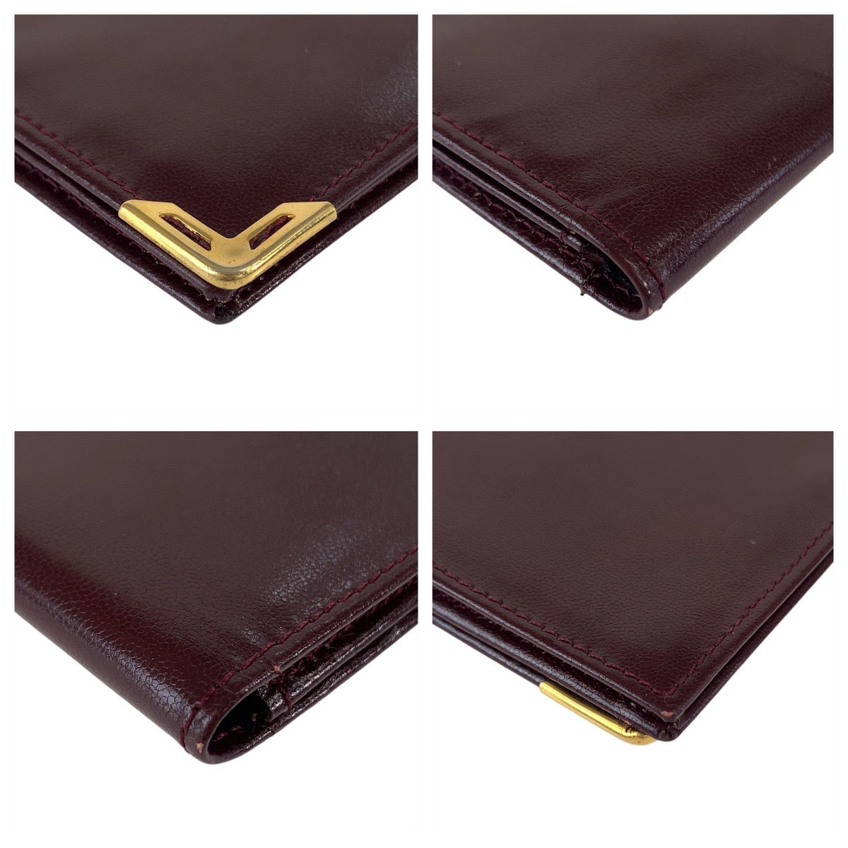 Yves Saint Laurent Leather Long Wallet in Very Good Condition