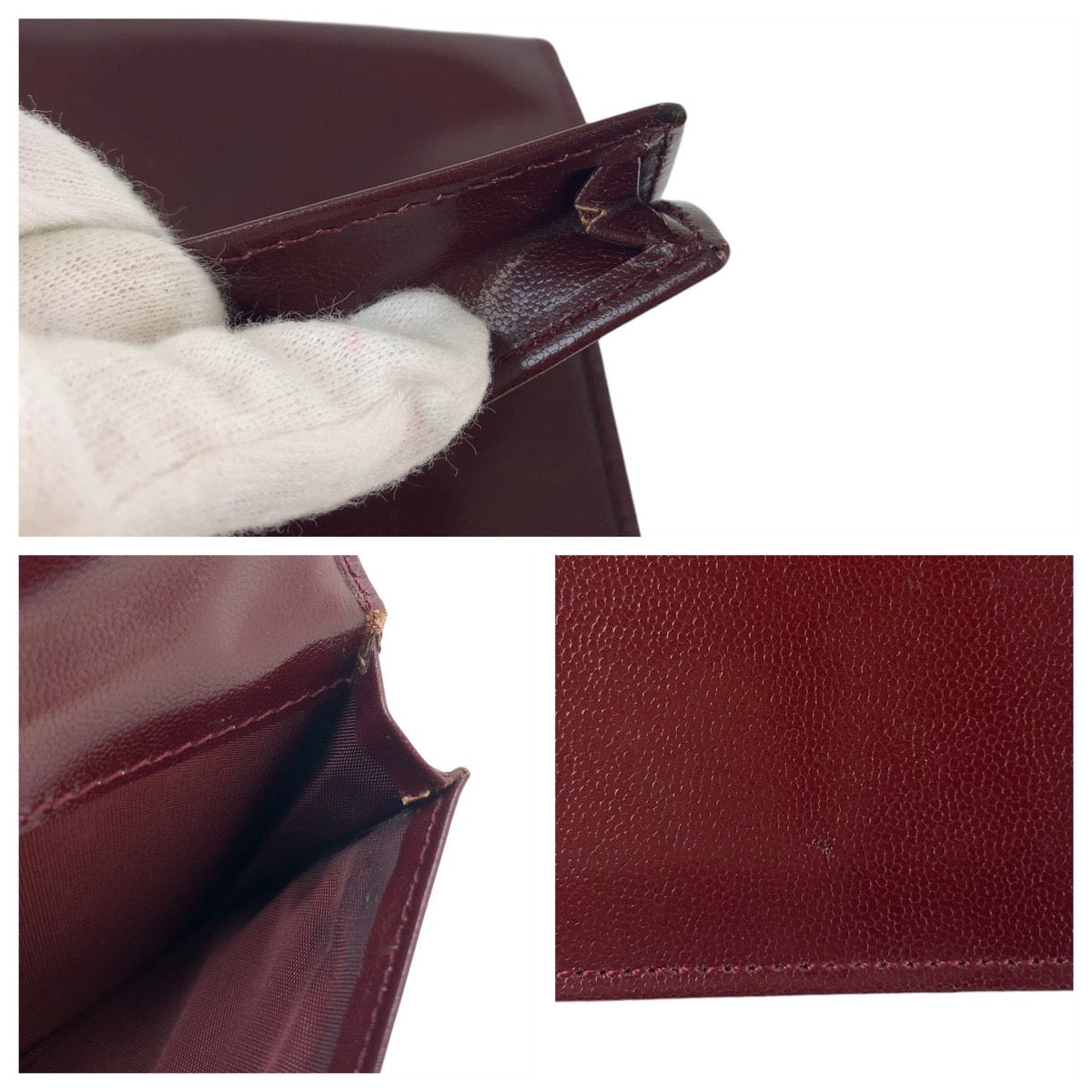 Yves Saint Laurent Leather Long Wallet in Very Good Condition