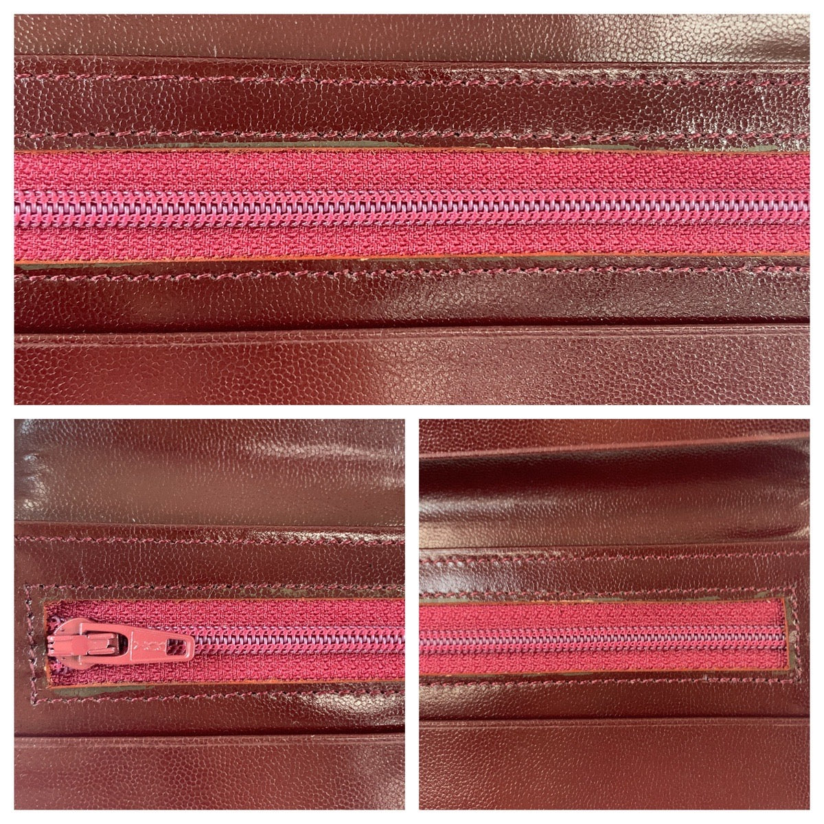 Yves Saint Laurent Leather Long Wallet in Very Good Condition