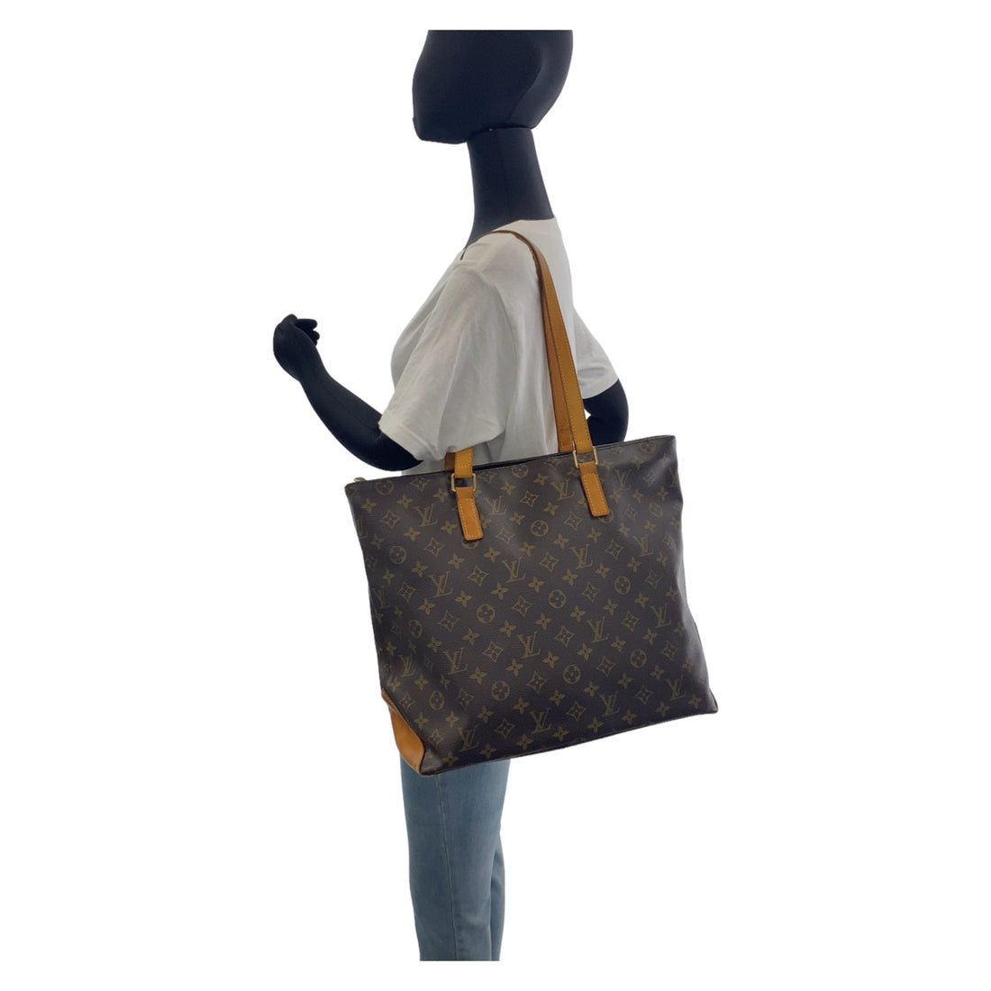 Louis Vuitton Monogram Cabas Mezzo Tote Bag