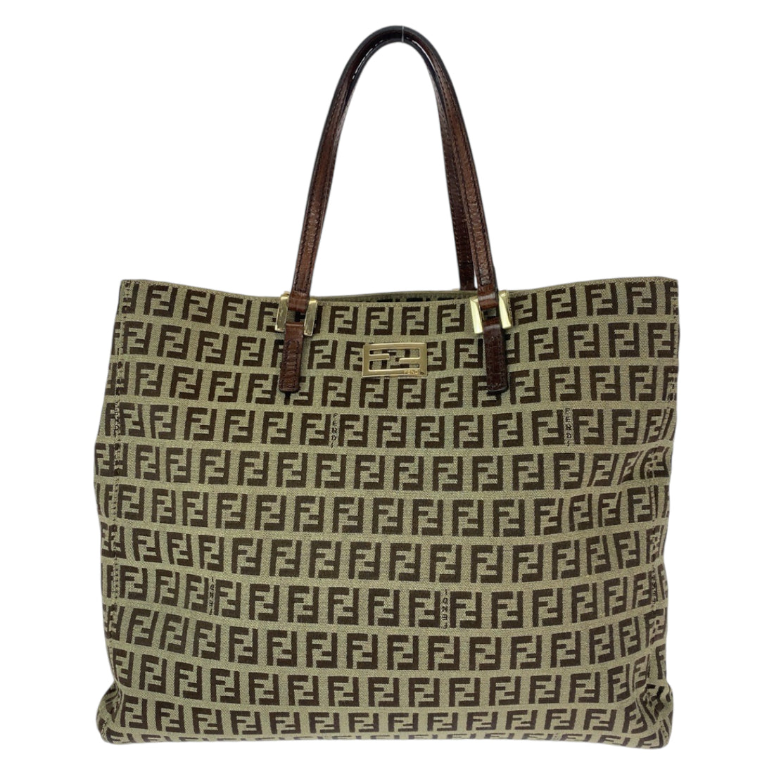 Fendi Zucchino Canvas Tote Bag in Very Good Condition