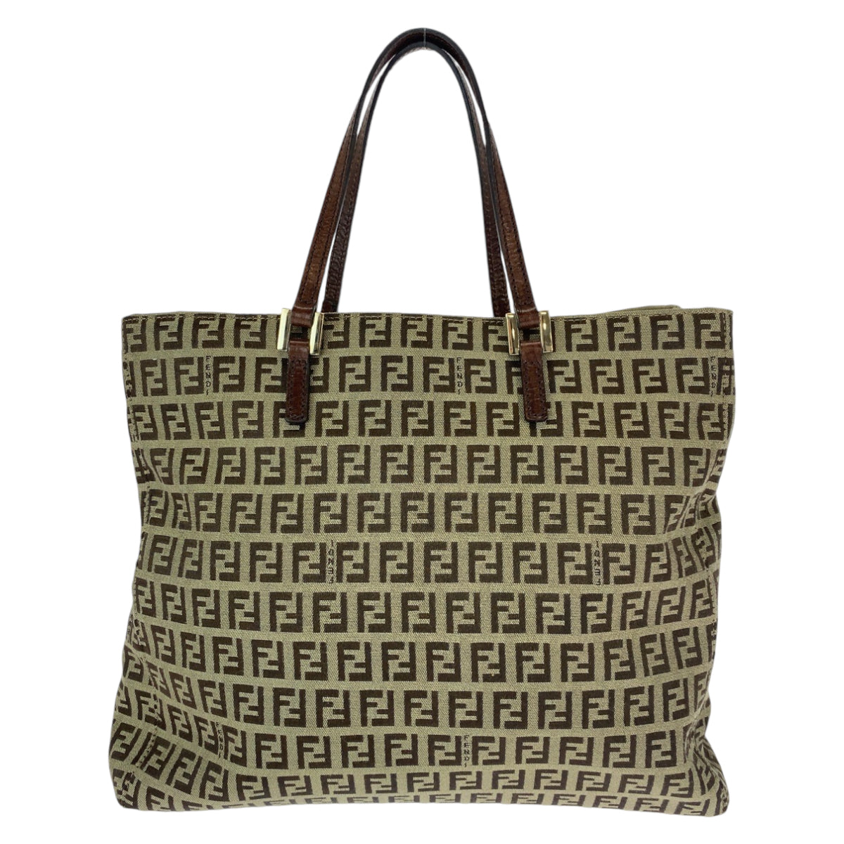 Fendi Zucchino Canvas Tote Bag