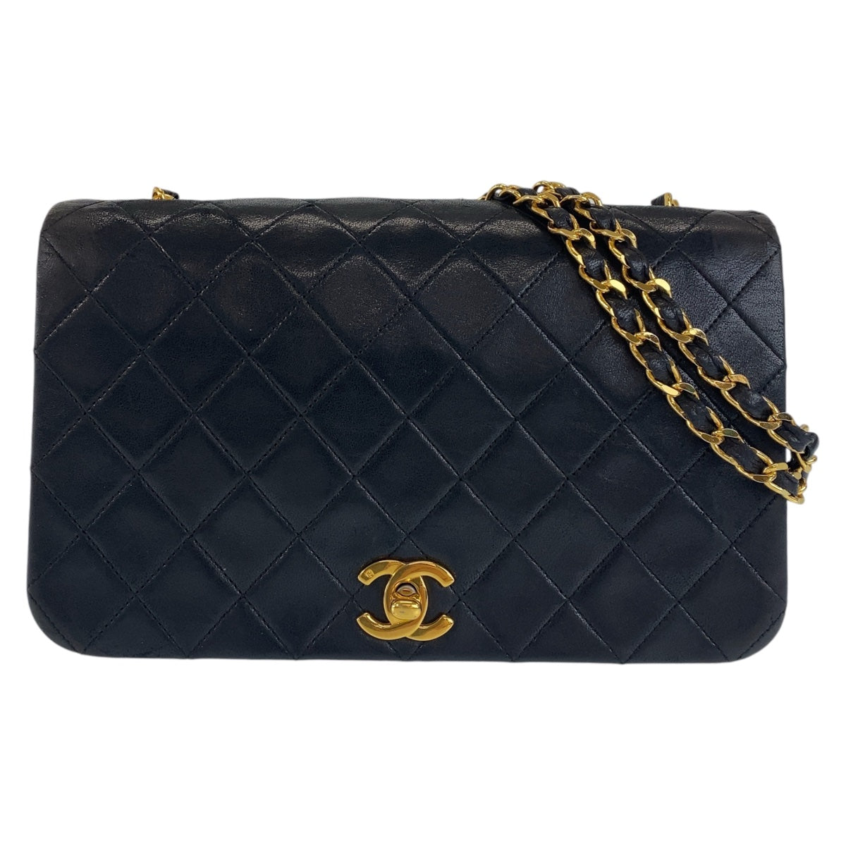 Chanel Vintage Matelasse Single Flap Lambskin Crossbody