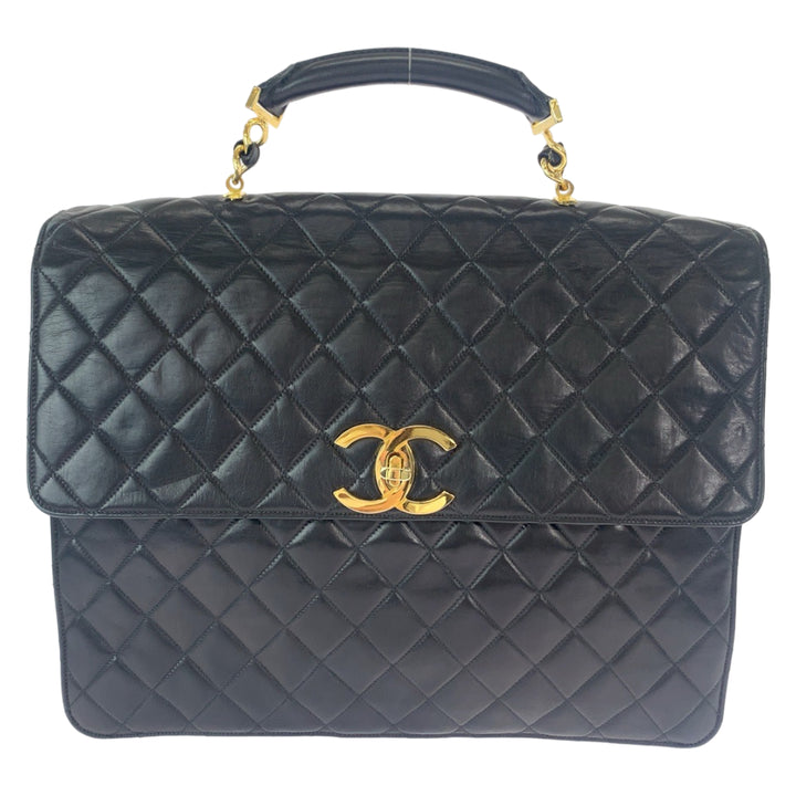 Chanel Lambskin Matelasse Coco Mark Briefcase