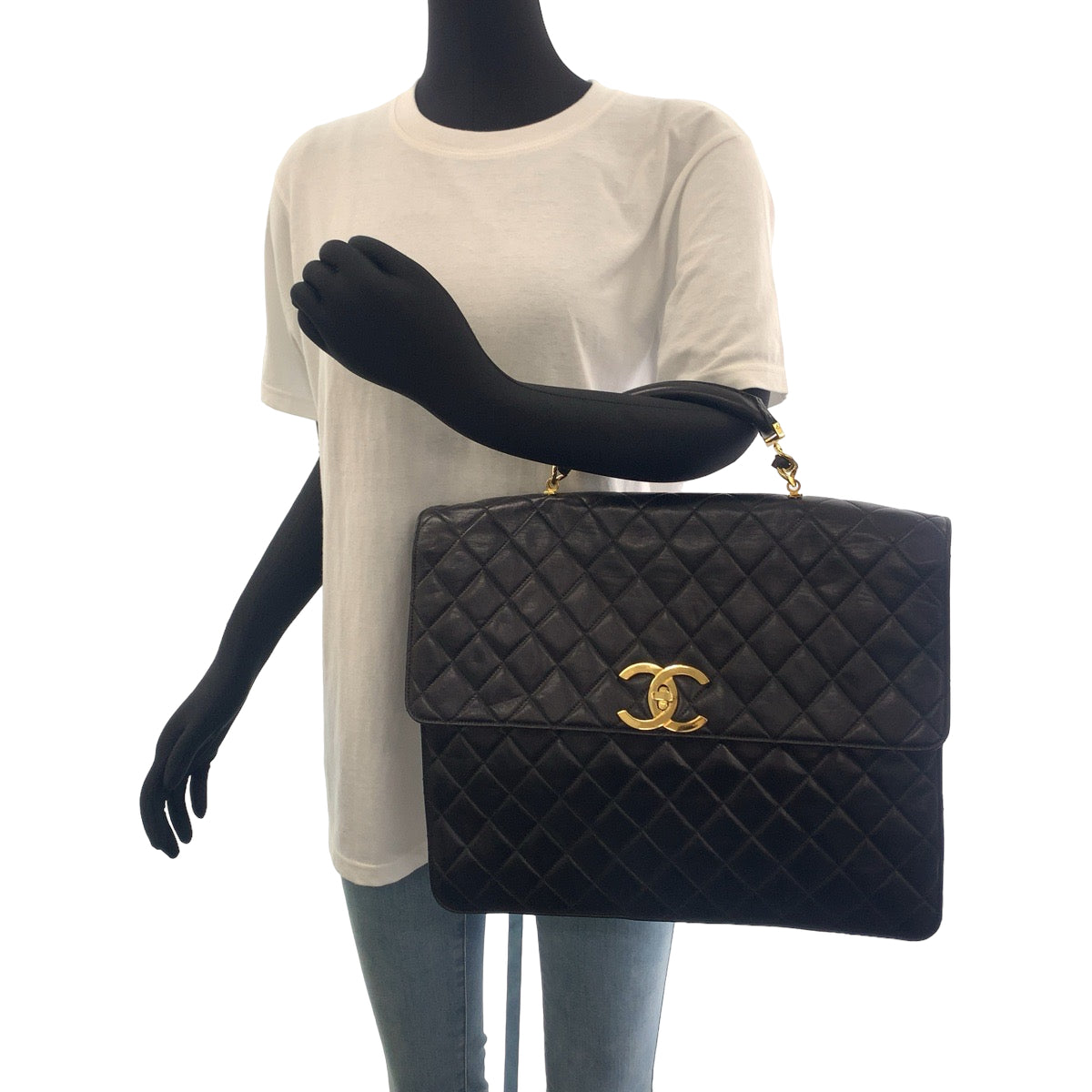 Chanel Lambskin Matelasse Coco Mark Briefcase