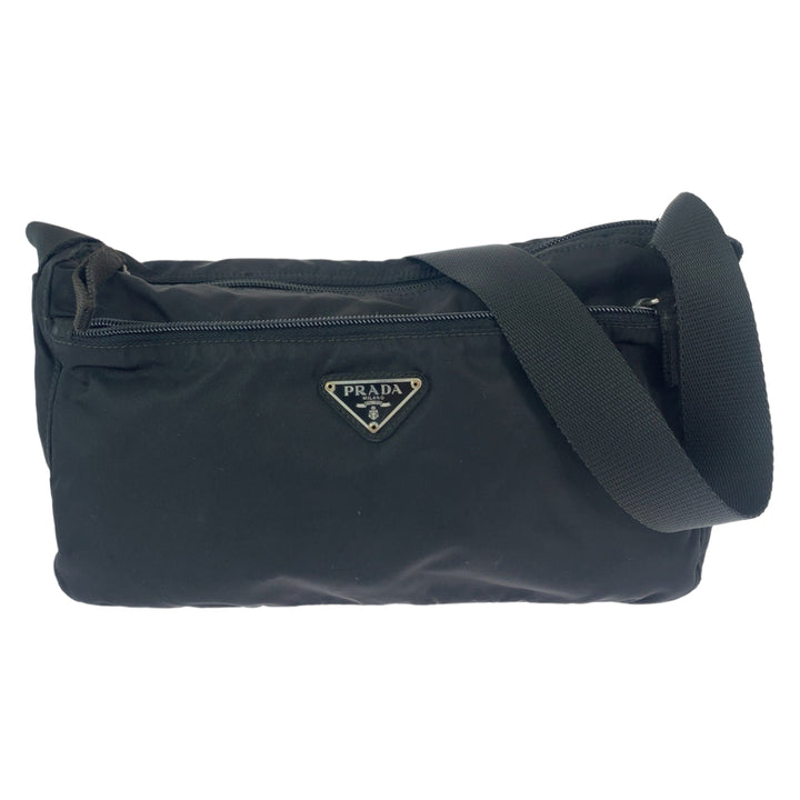 Prada Nylon Tessuto Triangle Logo Shoulder Bag