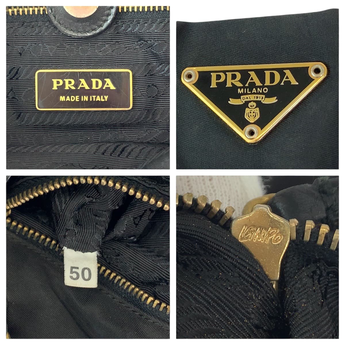 Prada Nylon Tessuto Logo Tote Bag