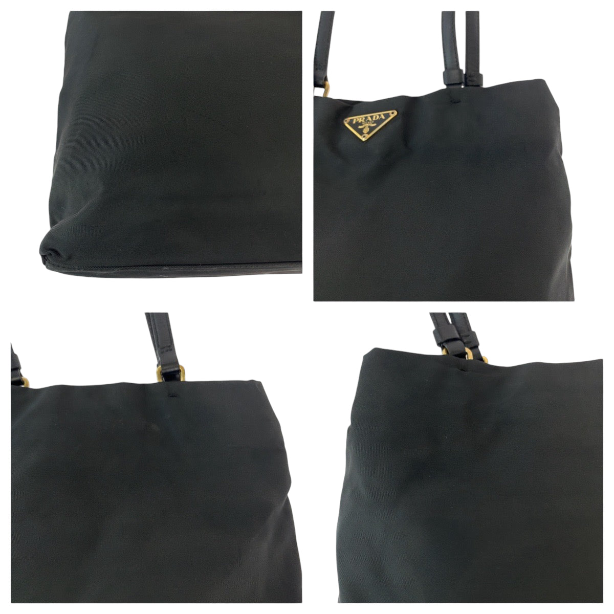 Prada Nylon Tessuto Logo Tote Bag