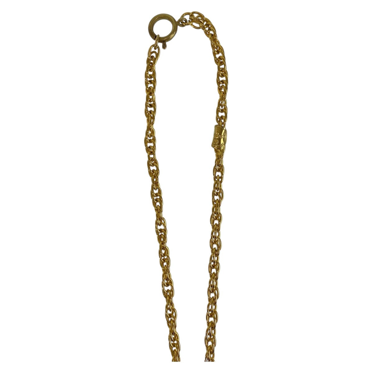 Chanel Vintage Gold Metal Necklace Pendant