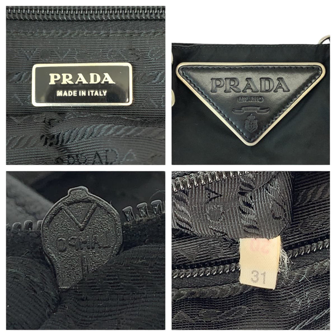 Prada Nylon Tessuto Logo Tote Bag