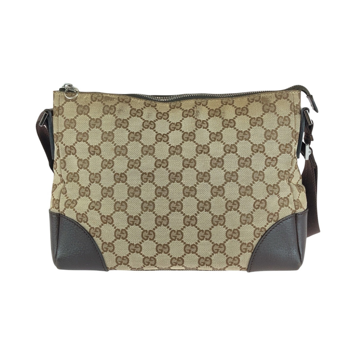 Gucci GG Canvas Leather Shoulder Bag