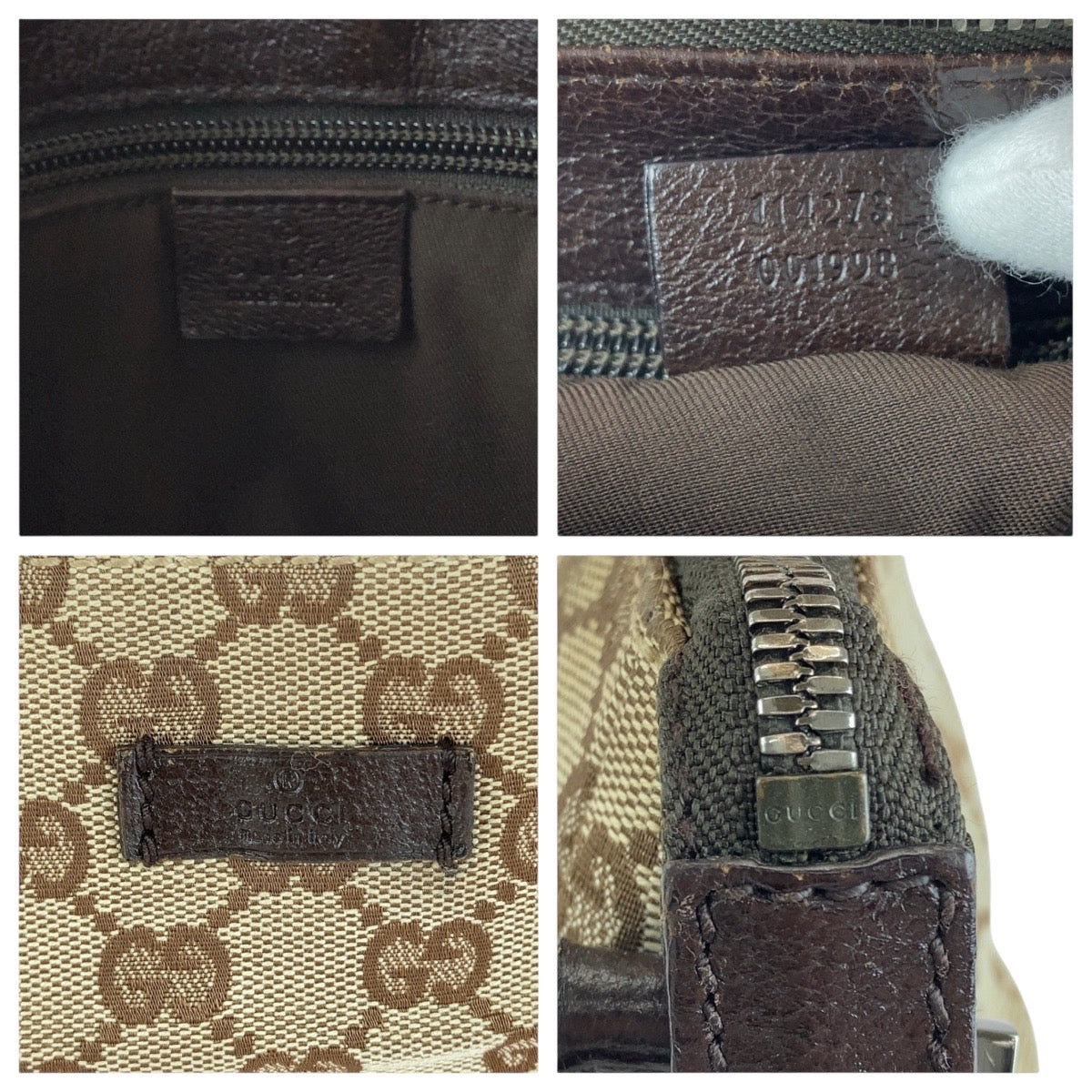 Gucci GG Canvas Leather Shoulder Bag