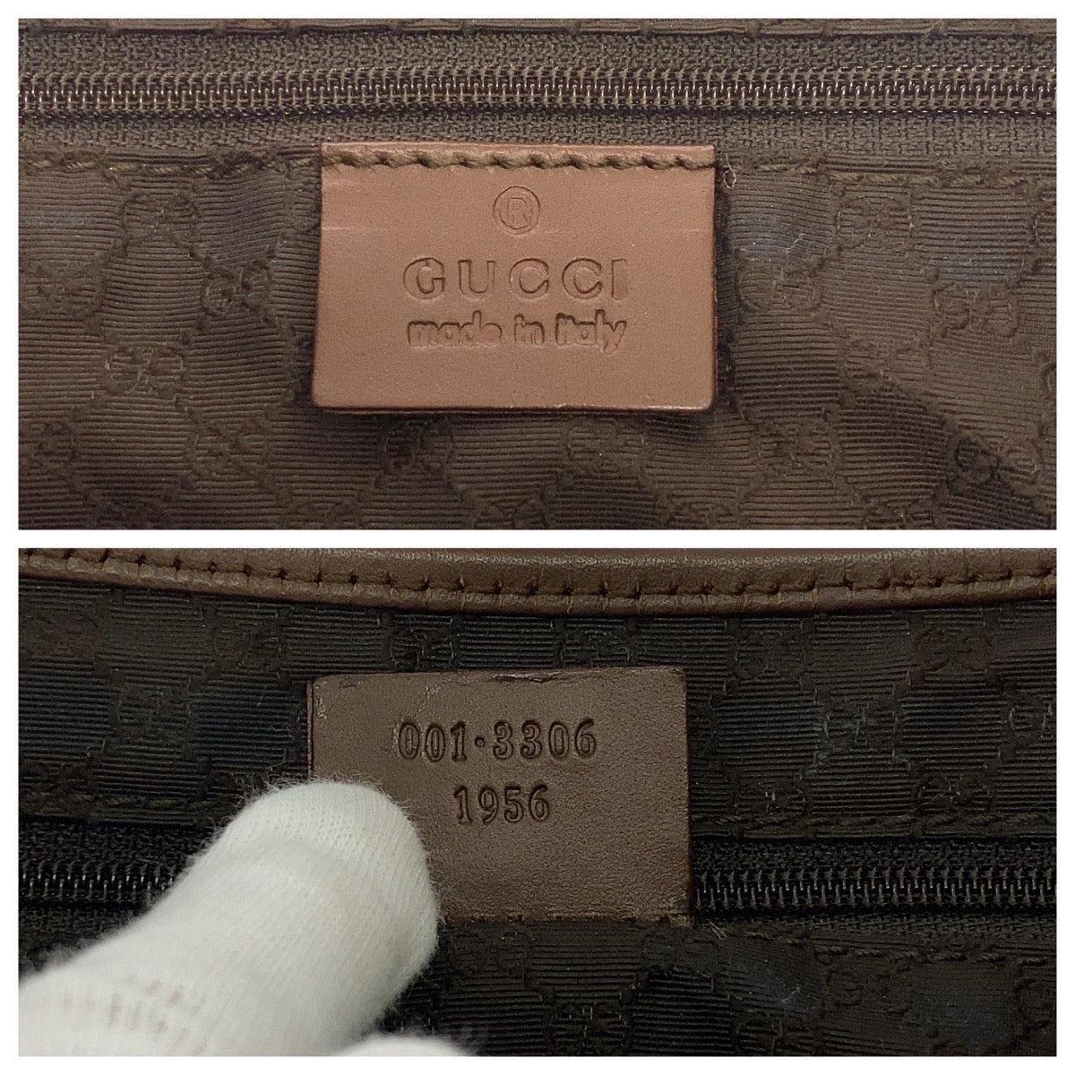 Gucci Canvas/Leather Jackie Shoulder Bag