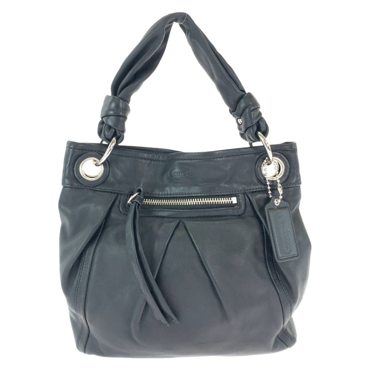 Coach Black Leather Shoulder Bag for Women in Very Good Condition