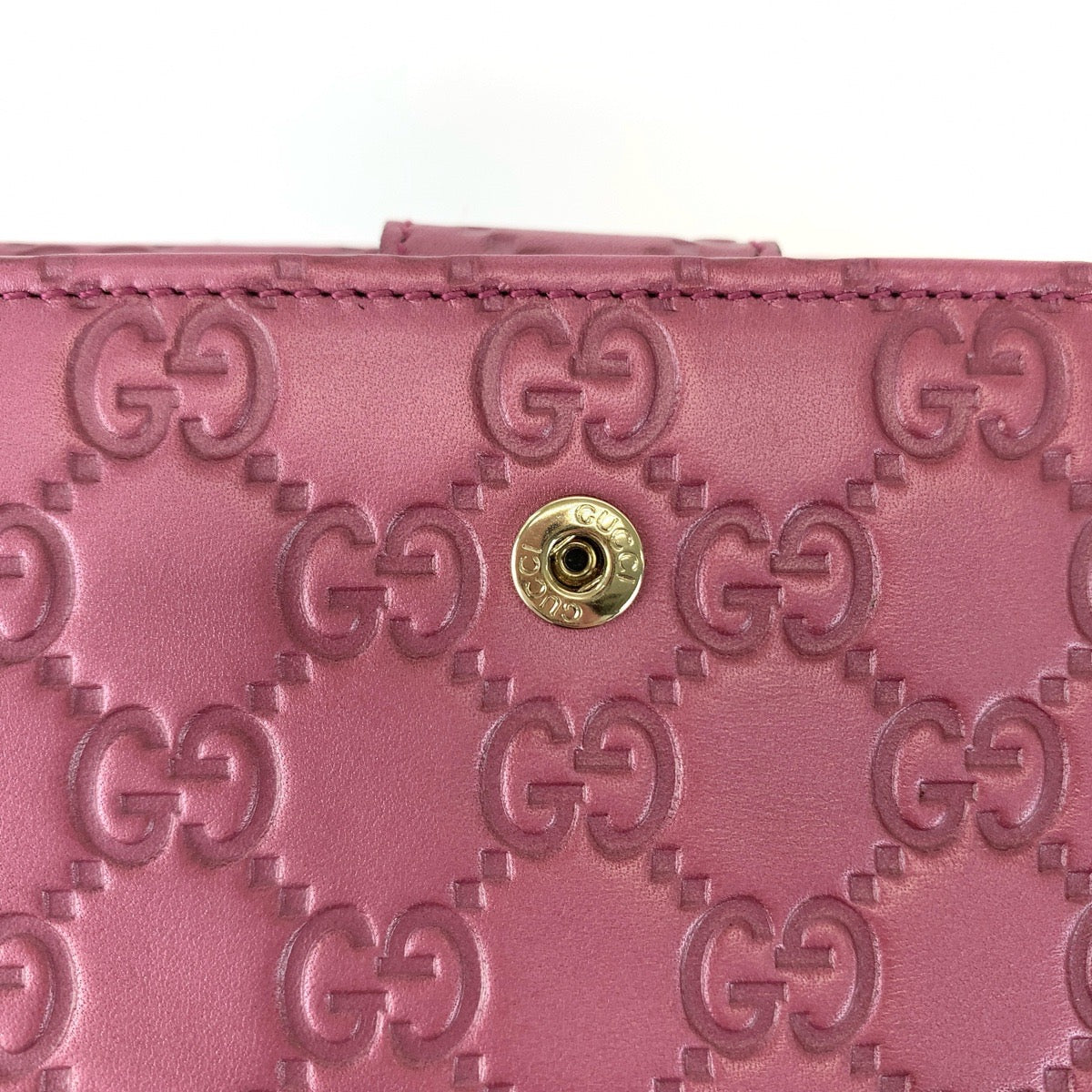 Gucci Leather Shima GG Heart Long Wallet 203550 in Very Good Condition