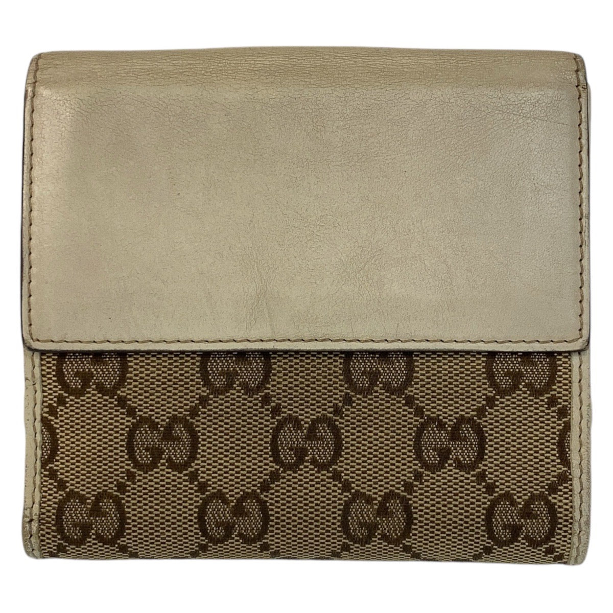 Gucci GG Canvas Heart Compact Wallet 408463 in Very Good Condition