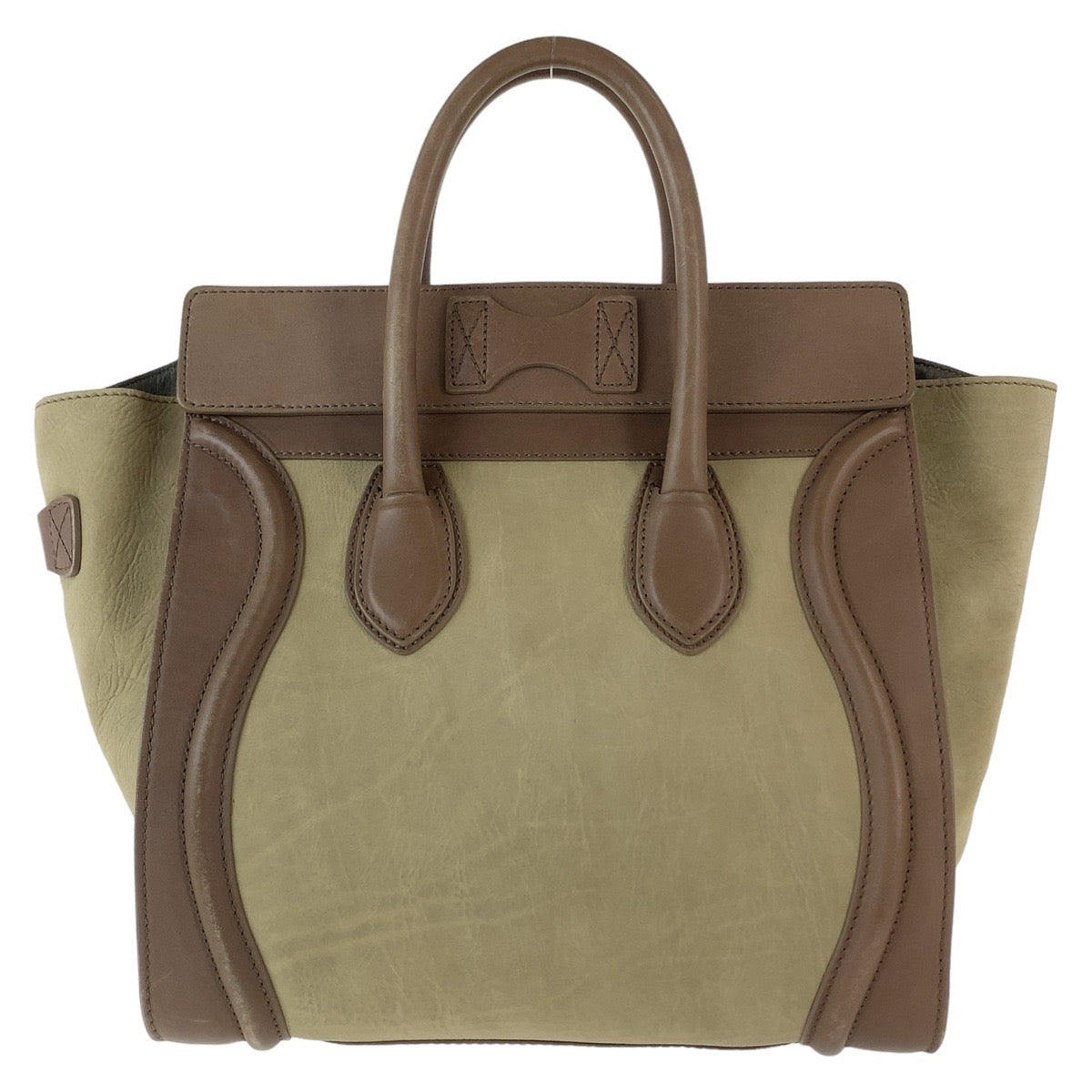 Celine Luggage Mini Shopper Leather Tote