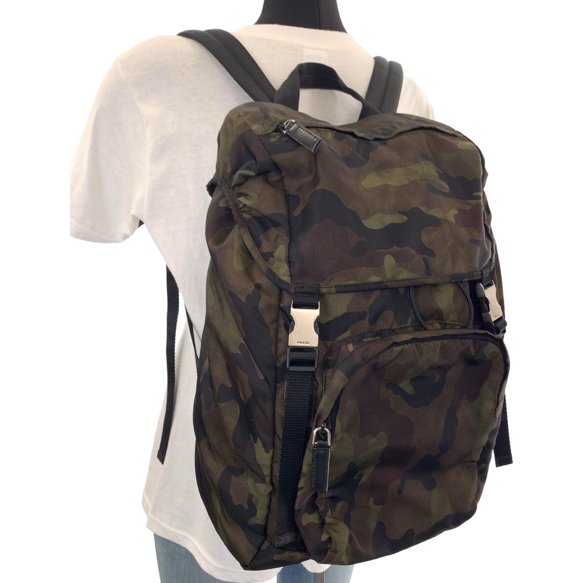 Prada Nylon Tessuto Camouflage Backpack