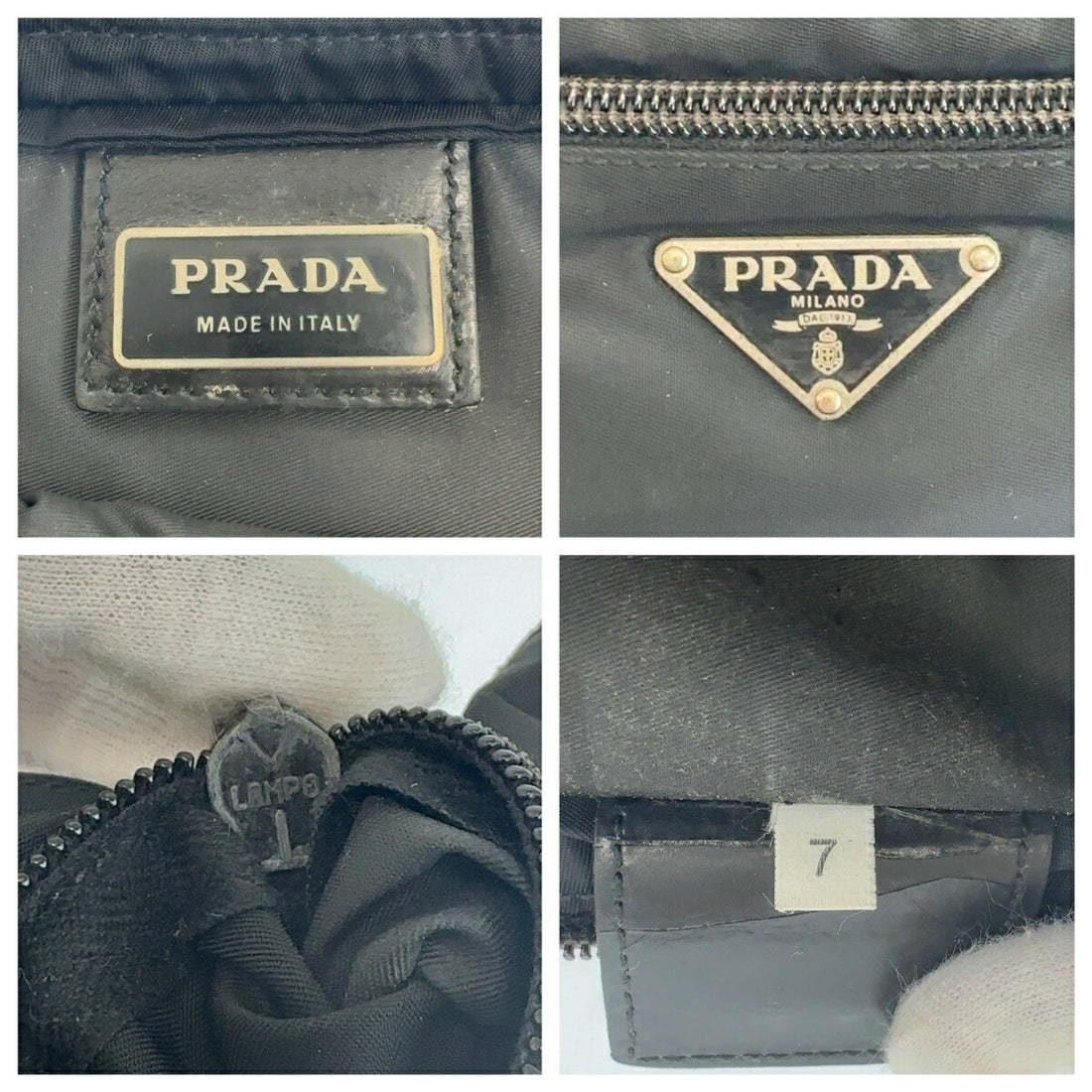 Prada Nylon Tessuto Triangle Logo Shoulder Bag