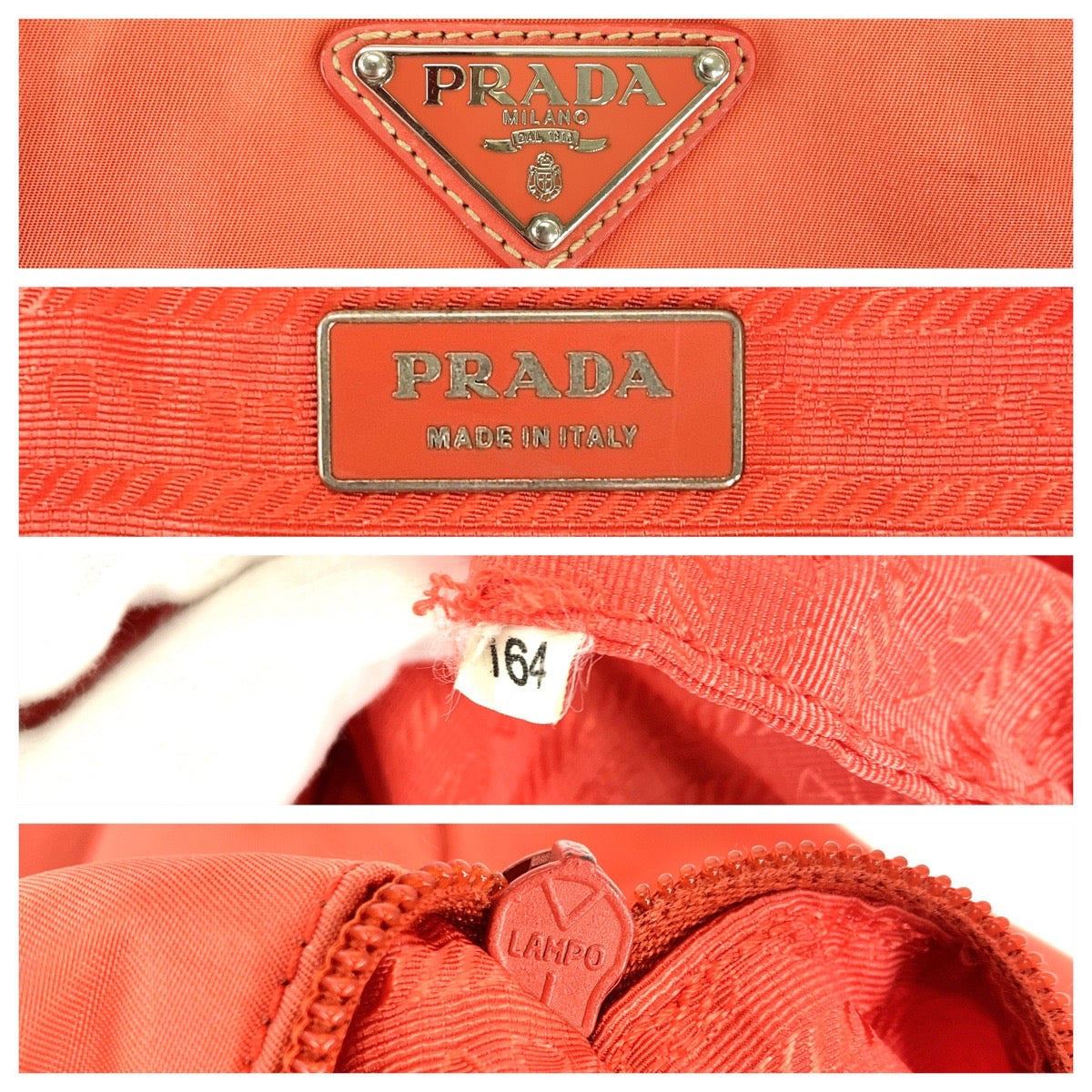 Prada Nylon Tessuto Logo Tote Bag