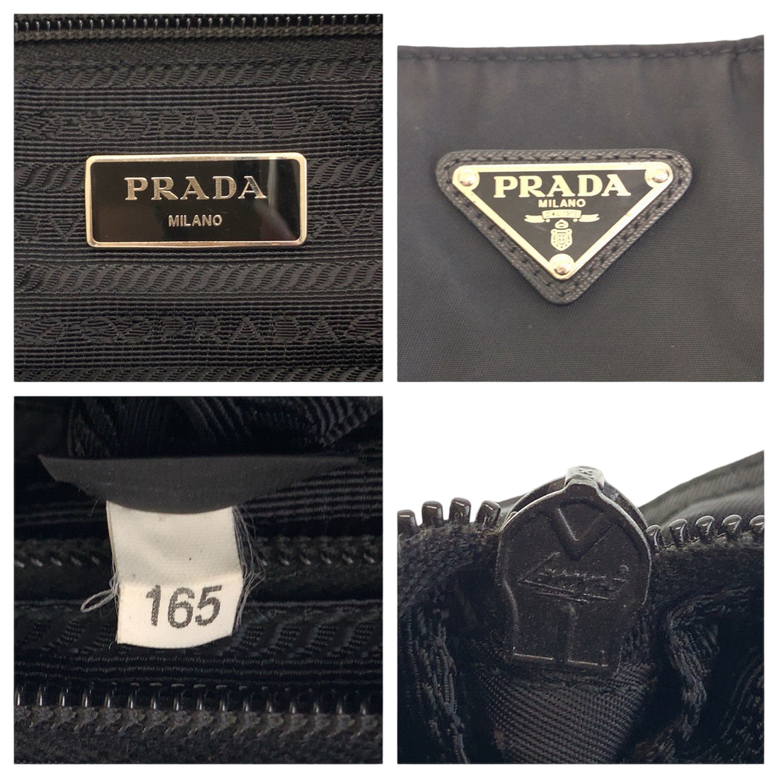 Prada Nylon Tessuto Triangle Logo Messenger Bag